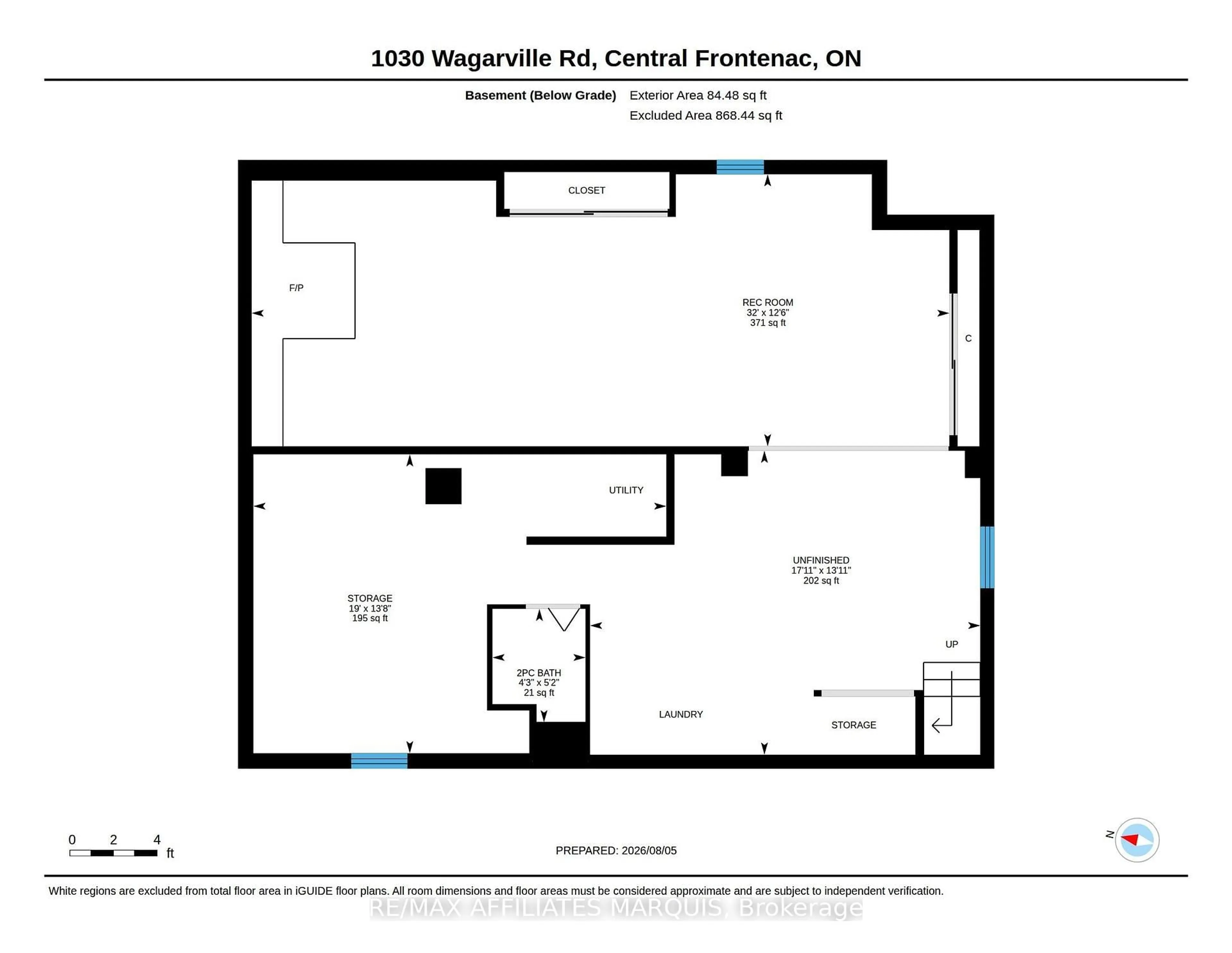 Floor plan for 1030 Wagarville Rd, Parham Ontario K0H 2K0