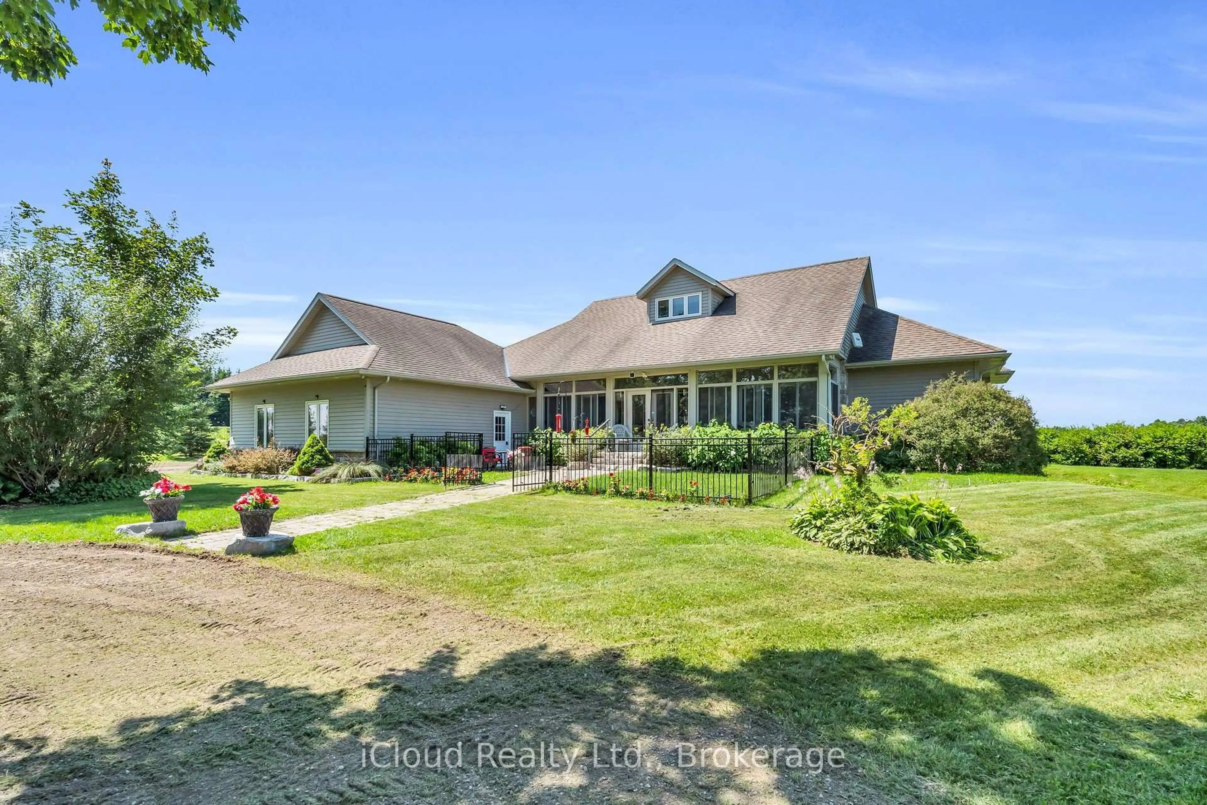 A pic from outside/outdoor area/front of a property/back of a property/a pic from drone, water/lake/river/ocean view for 514164 2nd Line, Amaranth Ontario L9W 0S5