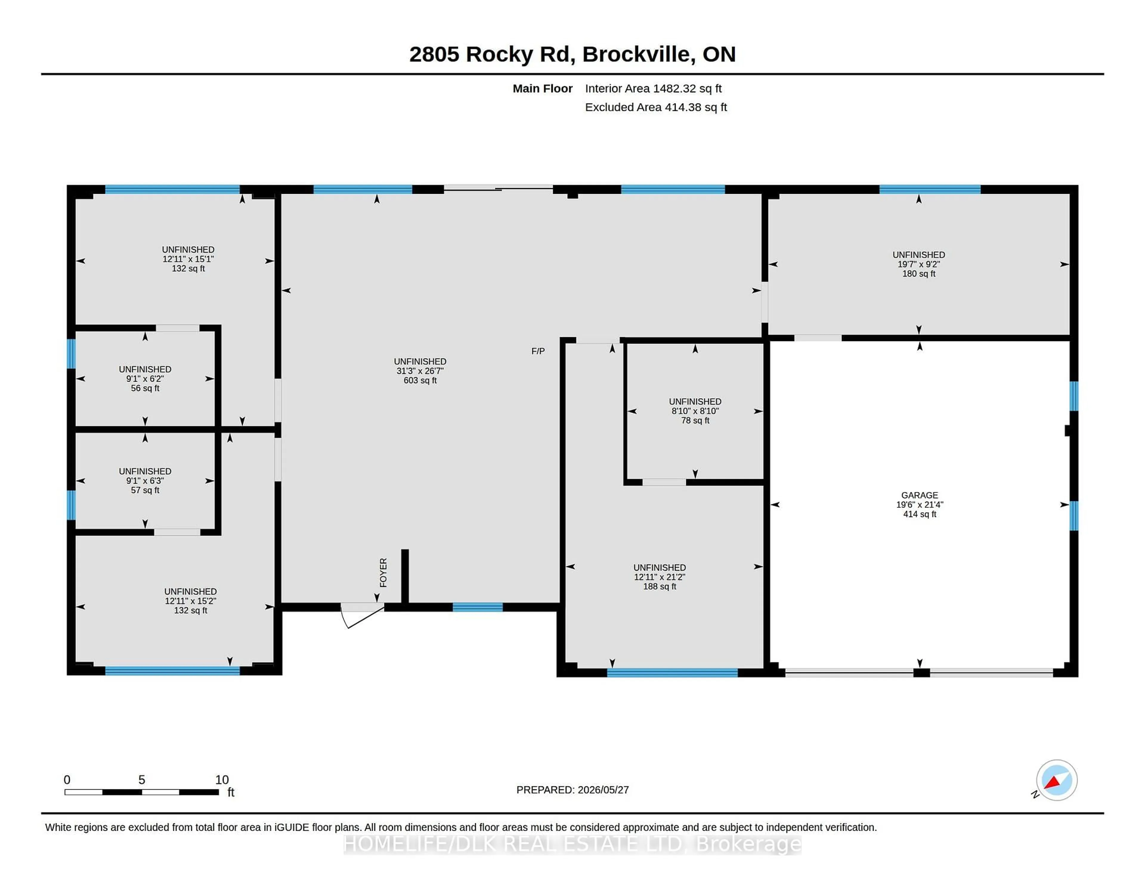 Floor plan for 2805 Rocky Rd, Augusta Ontario K6V 5T1