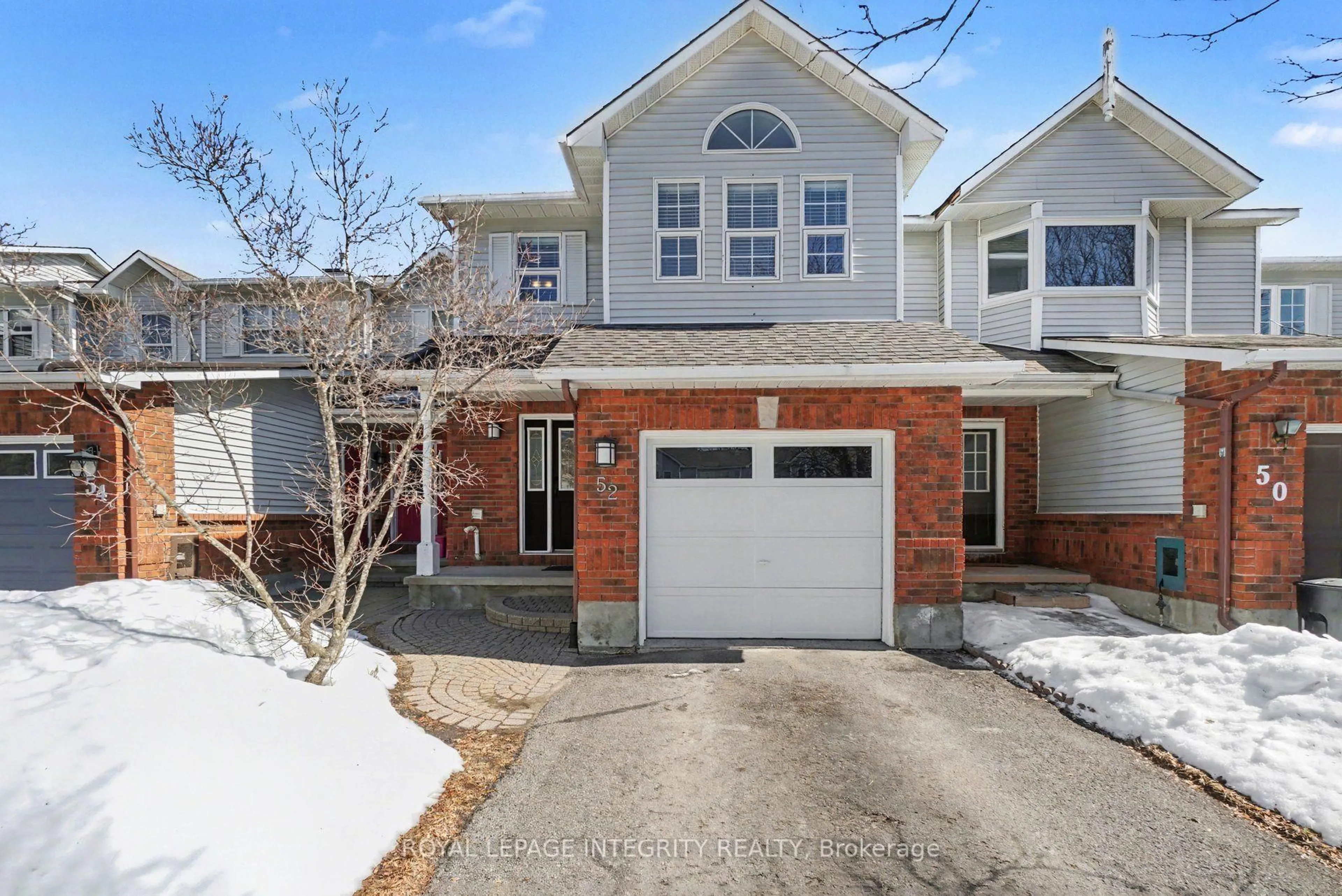 Home with brick exterior material, street for 52 Blackdome Cres, Ottawa Ontario K2T 1A9