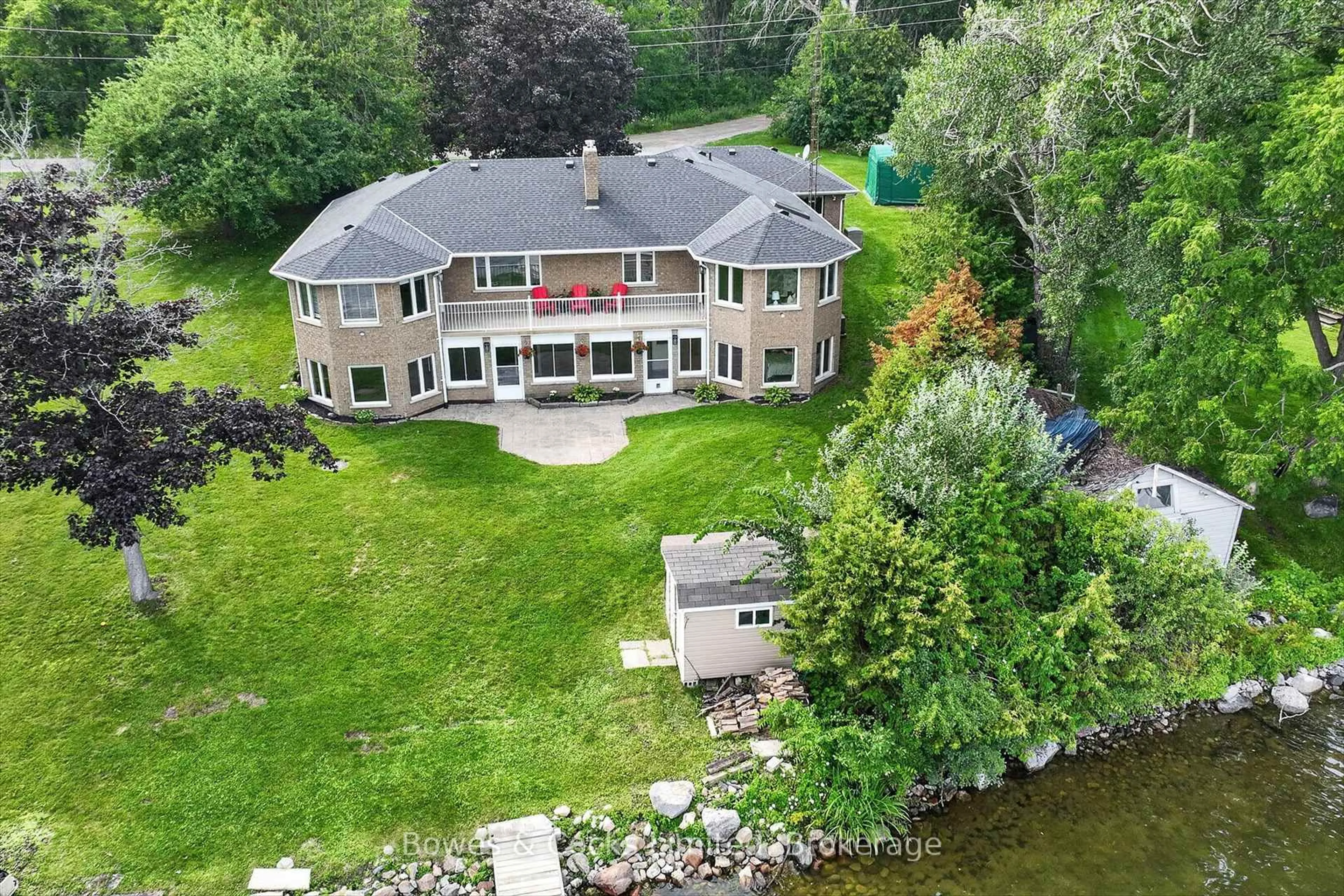 A pic from outside/outdoor area/front of a property/back of a property/a pic from drone, water/lake/river/ocean view for 26 Ivey Lane, Otonabee-South Monaghan Ontario K9J 6X8