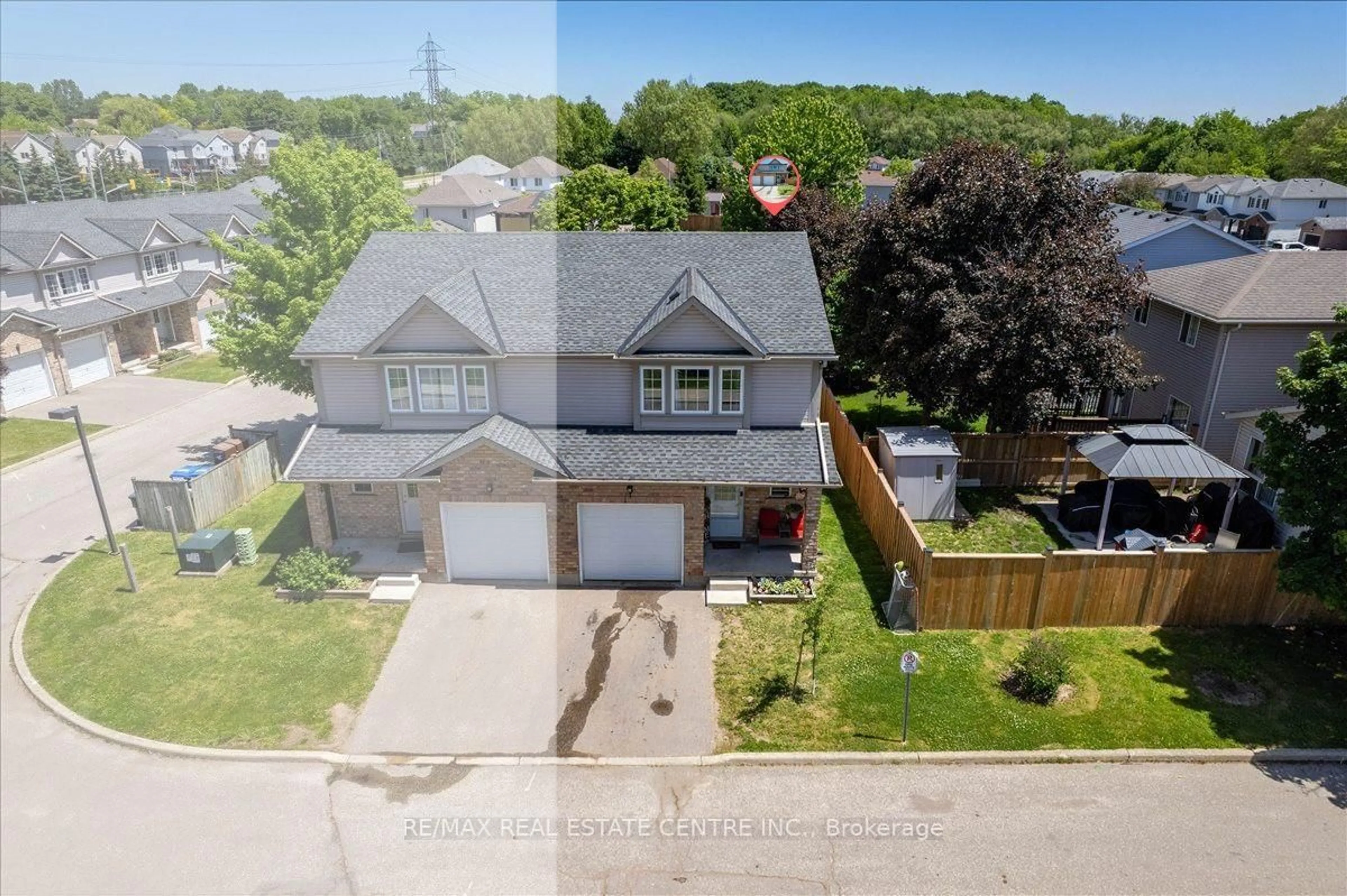 A pic from outside/outdoor area/front of a property/back of a property/a pic from drone, street for 84 Westmeadow Dr #1, Kitchener Ontario N2N 3P1