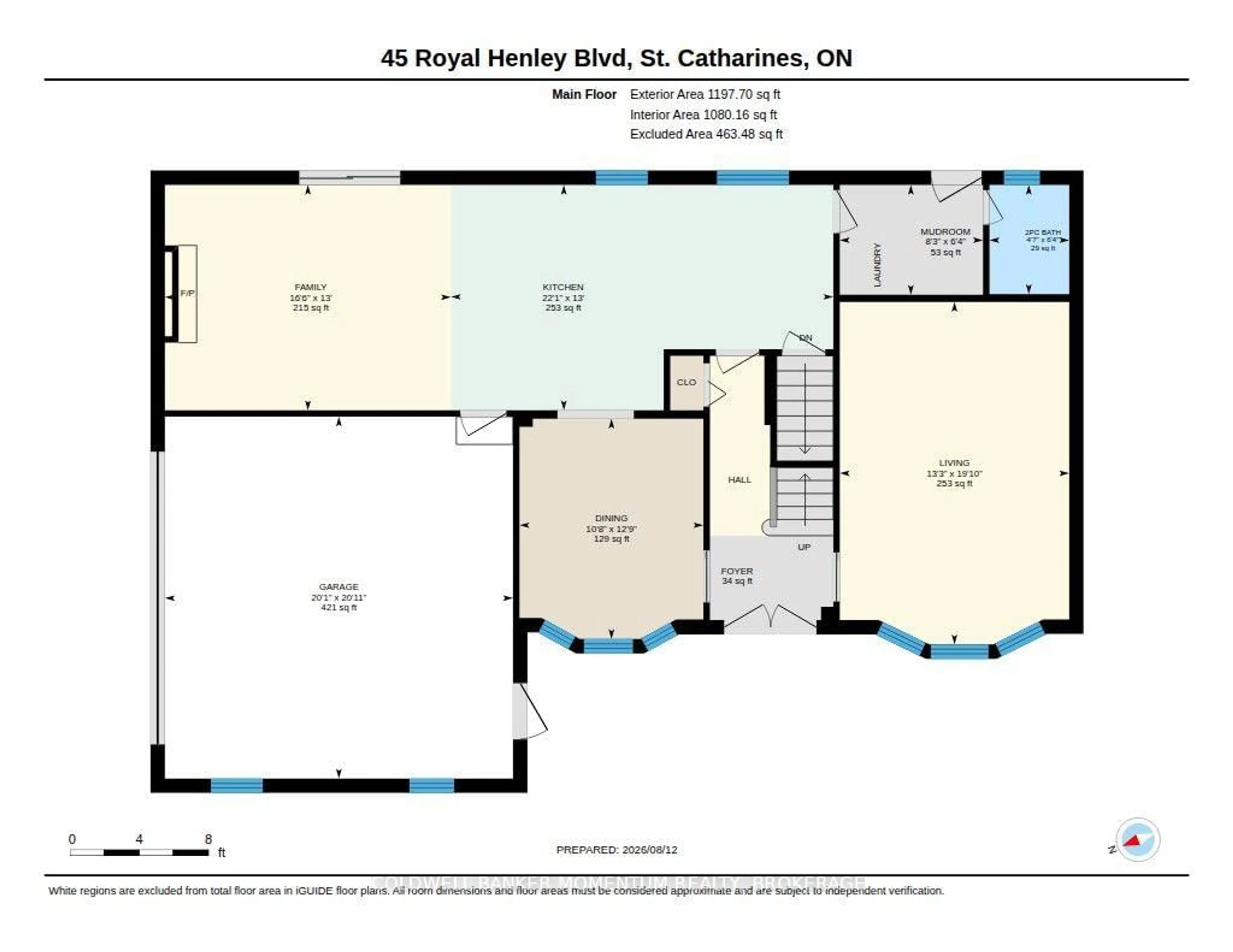 Floor plan for 45 Royal Henley Blvd, St. Catharines Ontario L2N 4S3