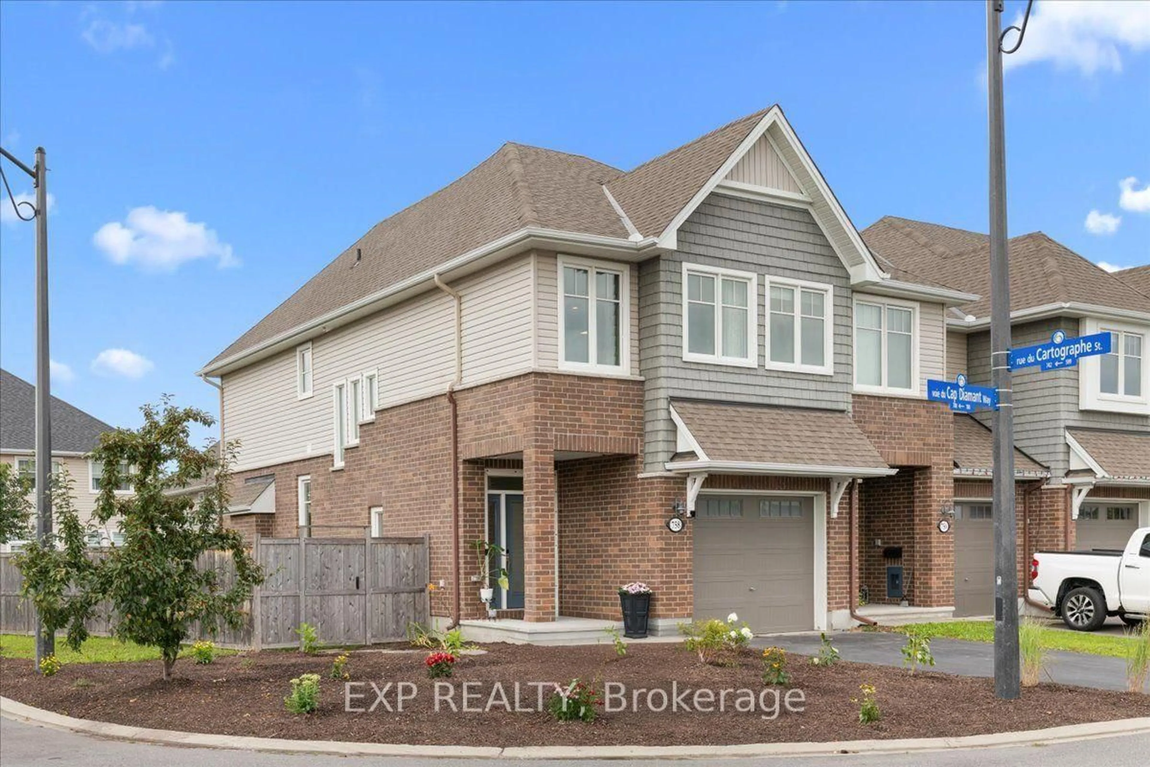 Home with brick exterior material, street for 758 Cap Diamant Way, Orleans Ontario K4A 1J9