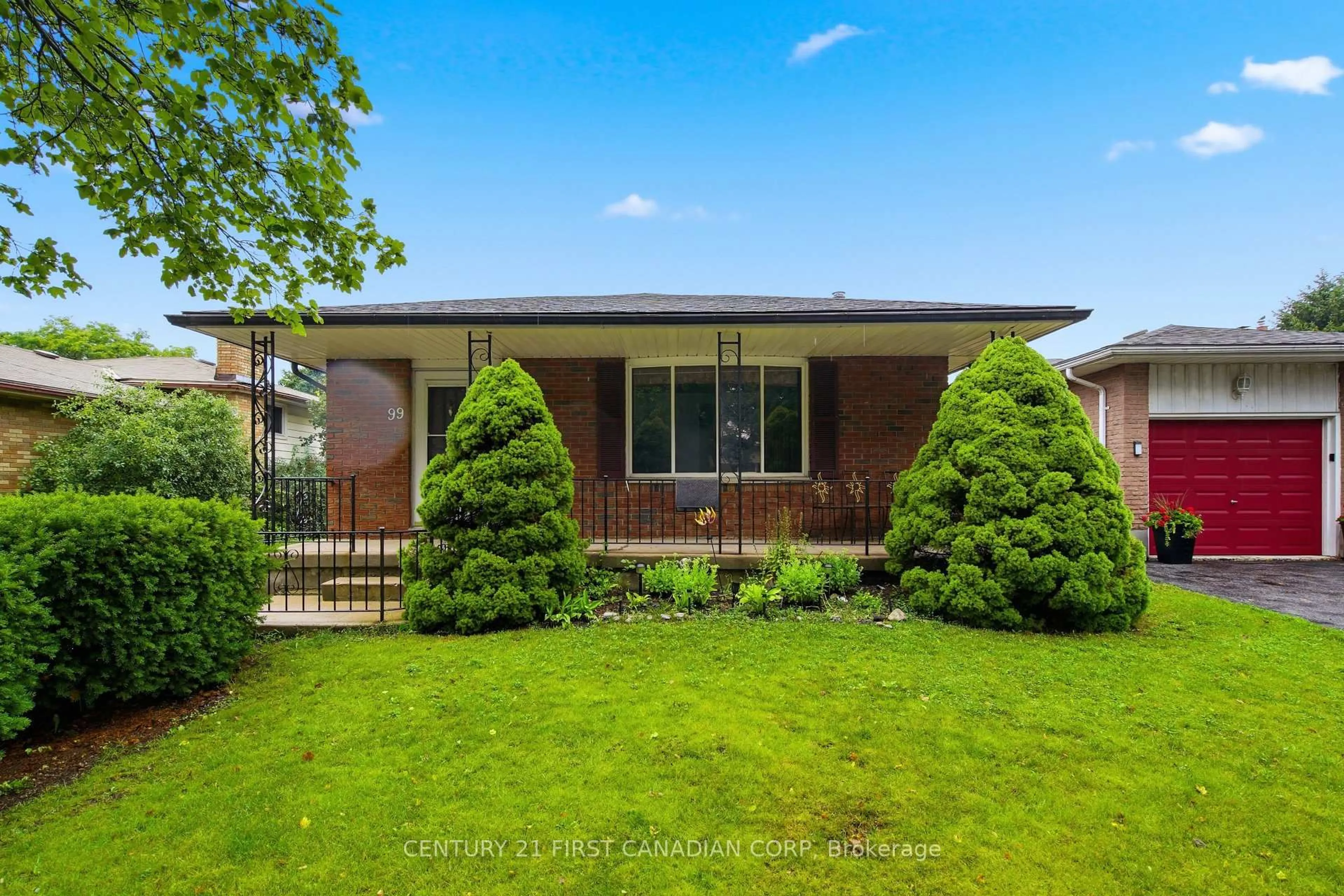 Home with brick exterior material, street for 99 Muriel Cres, London South Ontario N6E 2K4
