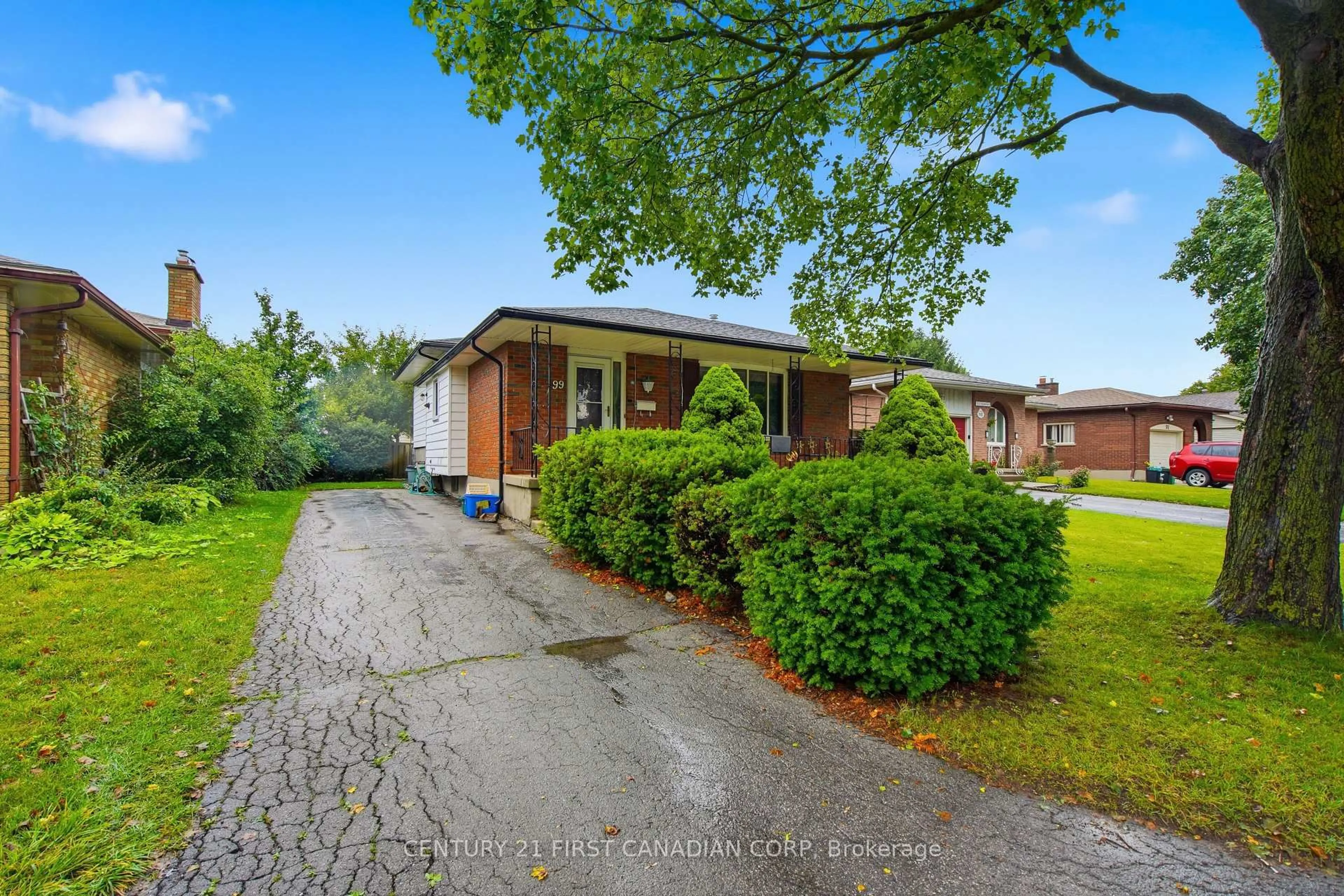 Home with brick exterior material, street for 99 Muriel Cres, London South Ontario N6E 2K4