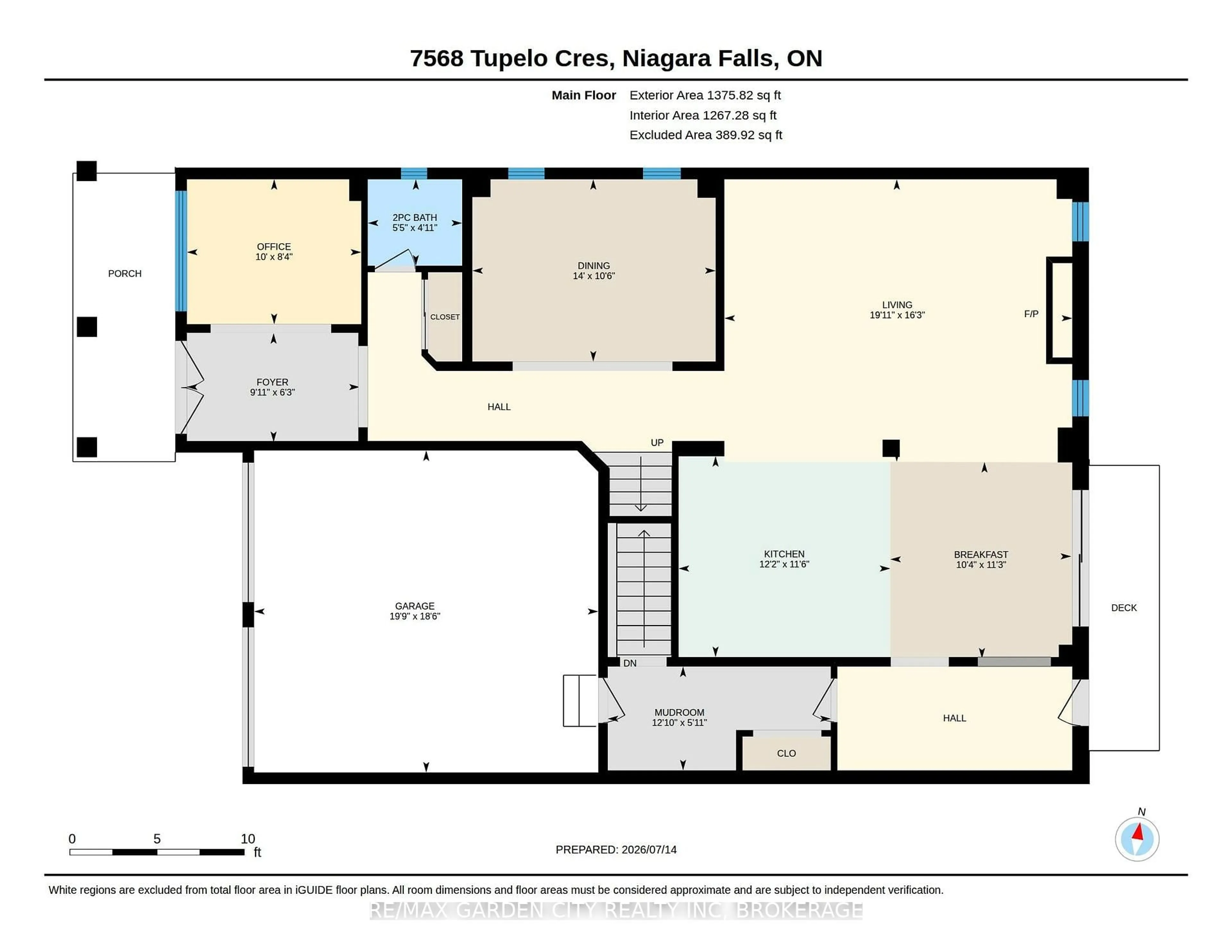 Floor plan for 7568 Tupelo Cres, Niagara Falls Ontario L2H 3S5
