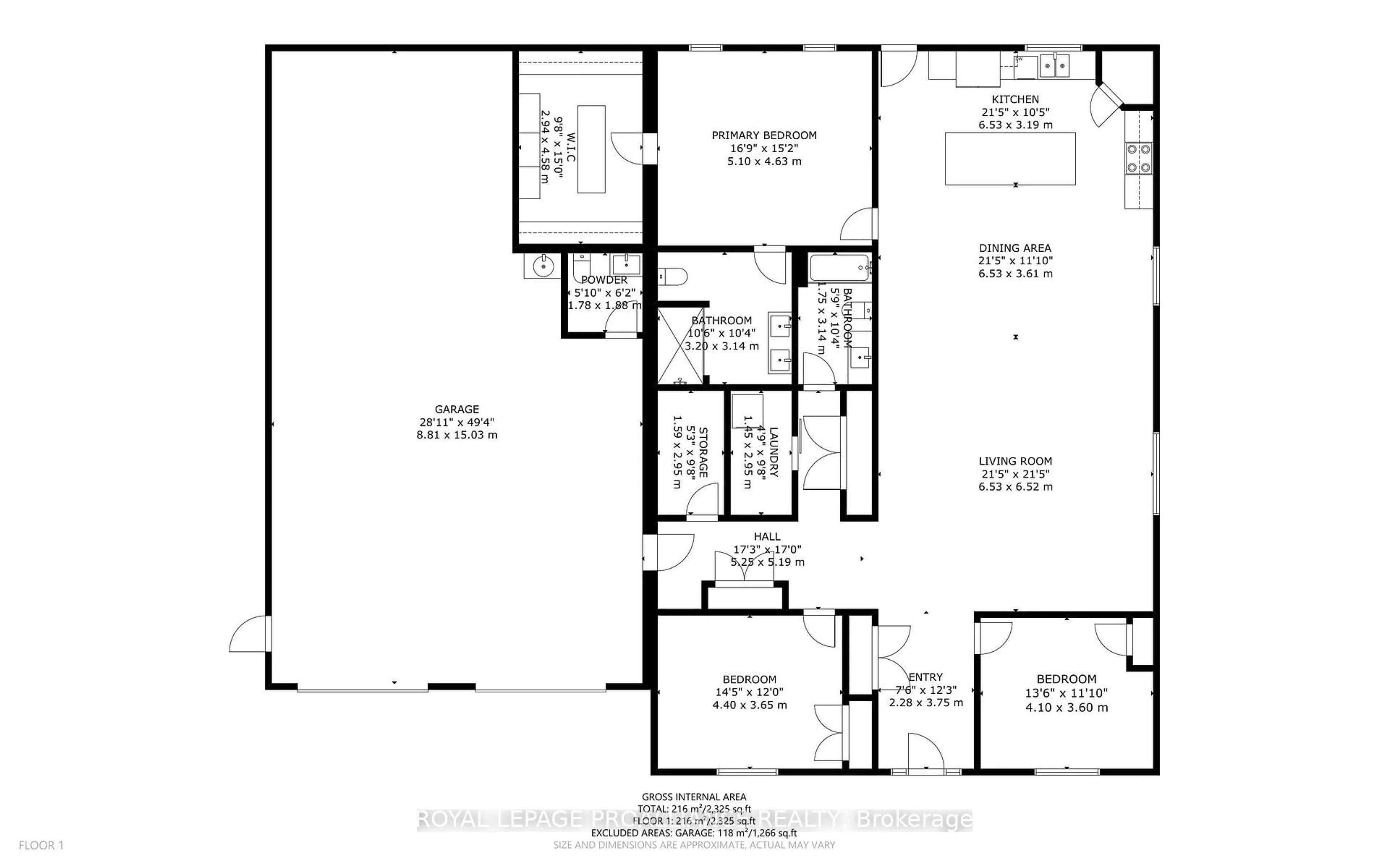 Floor plan for 1313 Lily Bay Dr, Elizabethtown-Kitley Ontario K6V 7C5
