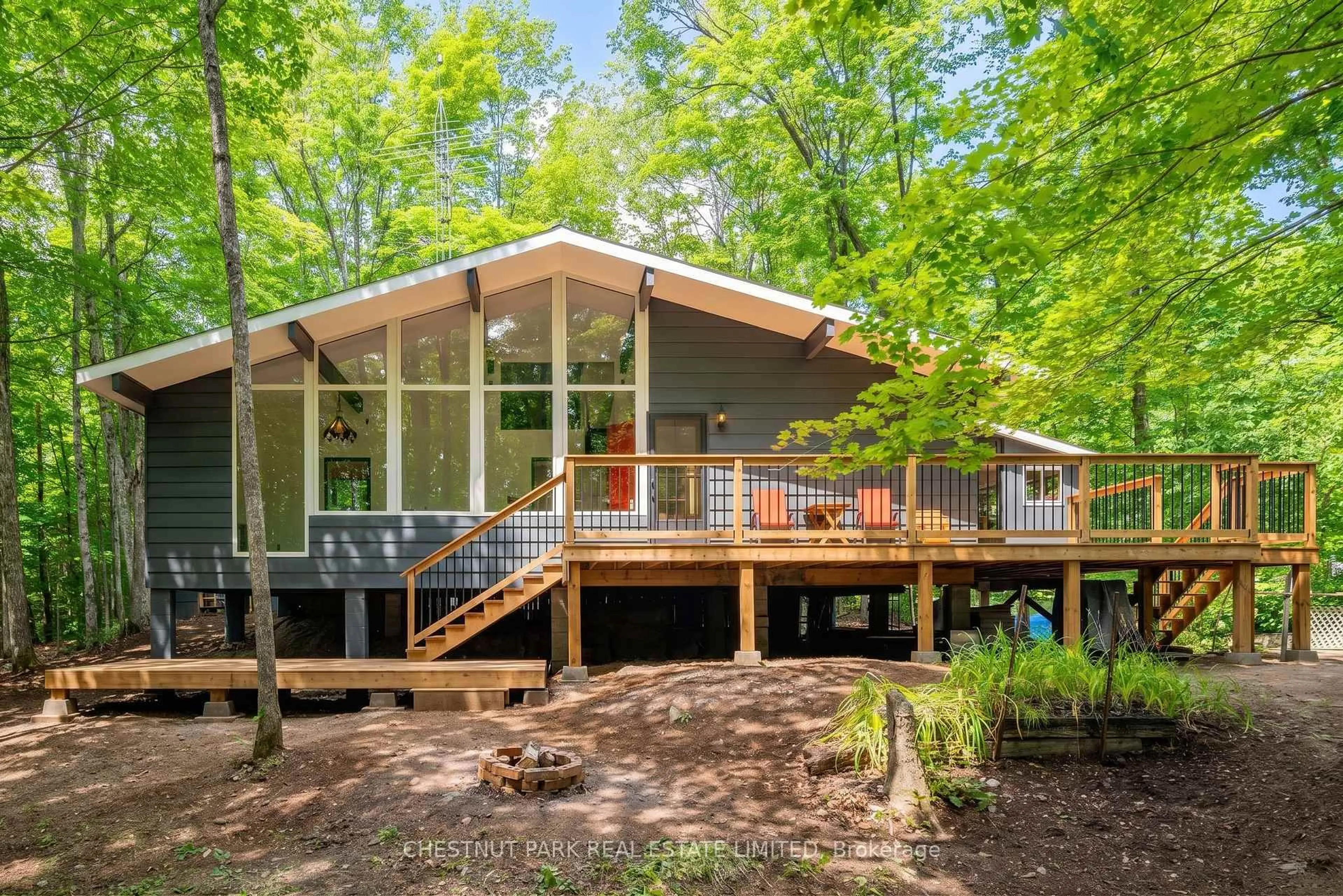 Home with vinyl exterior material, forest/trees view for 110 Fire Route 367, Trent Lakes Ontario K0M 2A0