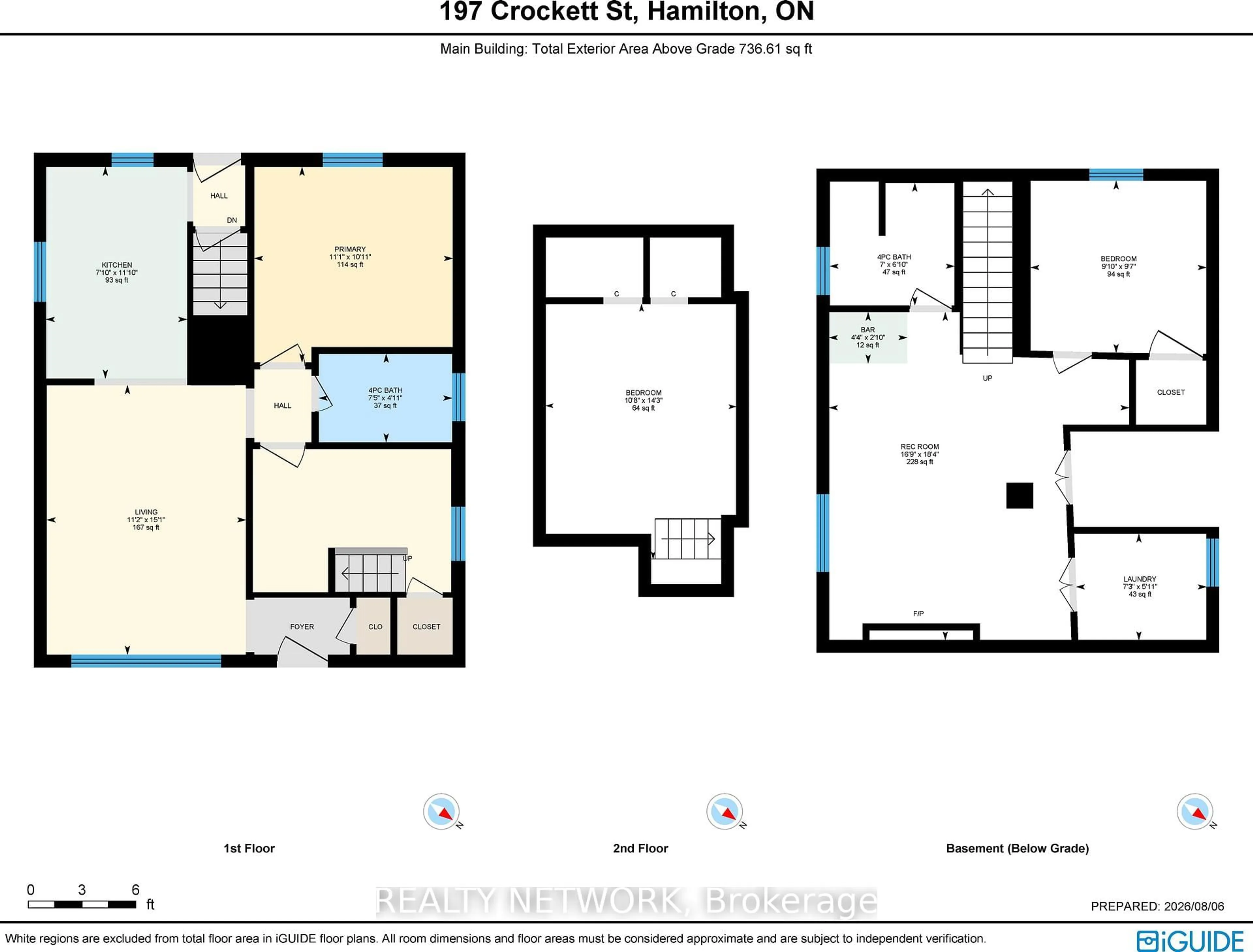 Floor plan for 197 Crockett St, Hamilton Ontario L8V 1H3