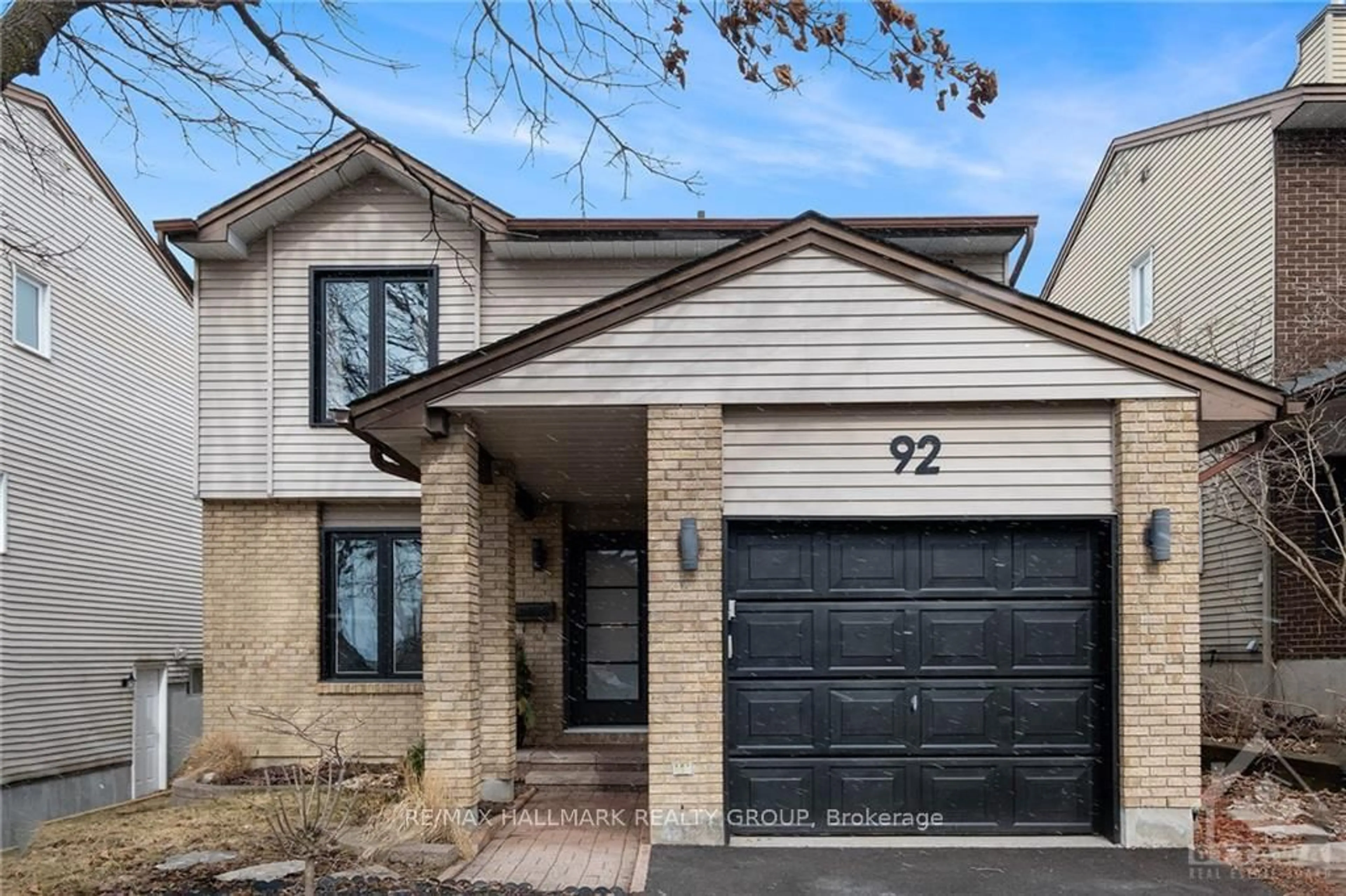 Home with brick exterior material, street for 92 GILLESPIE Cres, Ottawa Ontario K1V 0J2