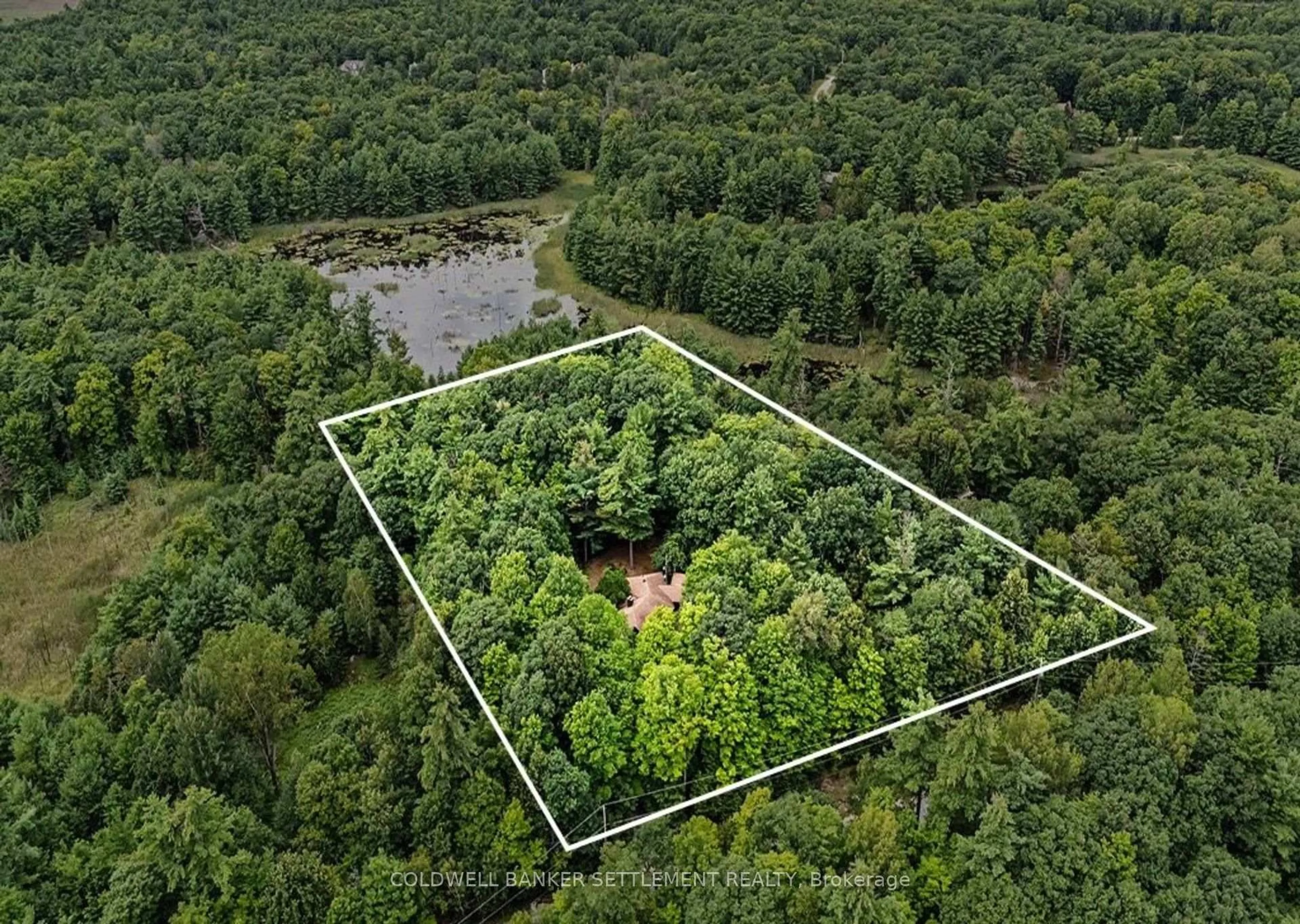 A pic from outside/outdoor area/front of a property/back of a property/a pic from drone, forest/trees view for 280 Lakewood Rd, Perth Ontario K7H 0C7