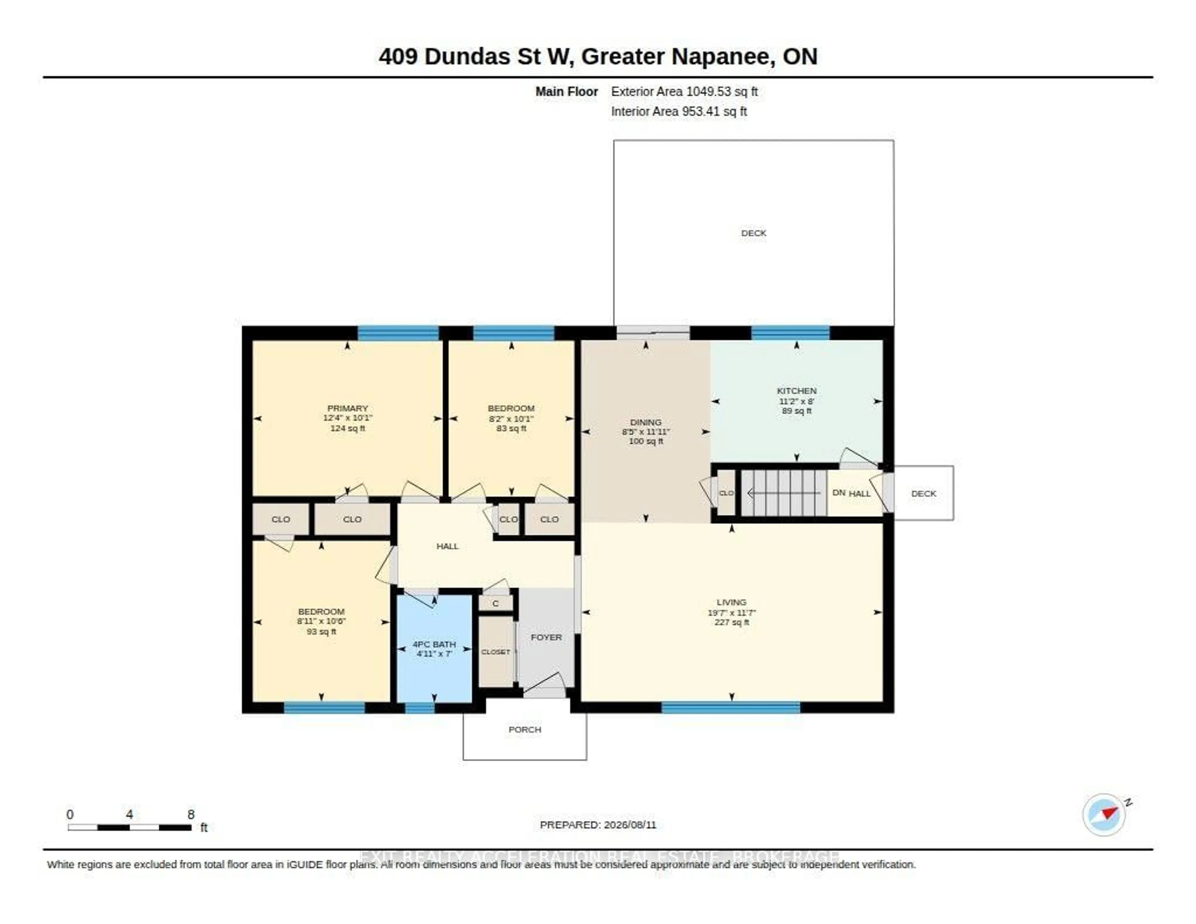 Floor plan for 409 Dundas St, Greater Napanee Ontario K7R 2B8