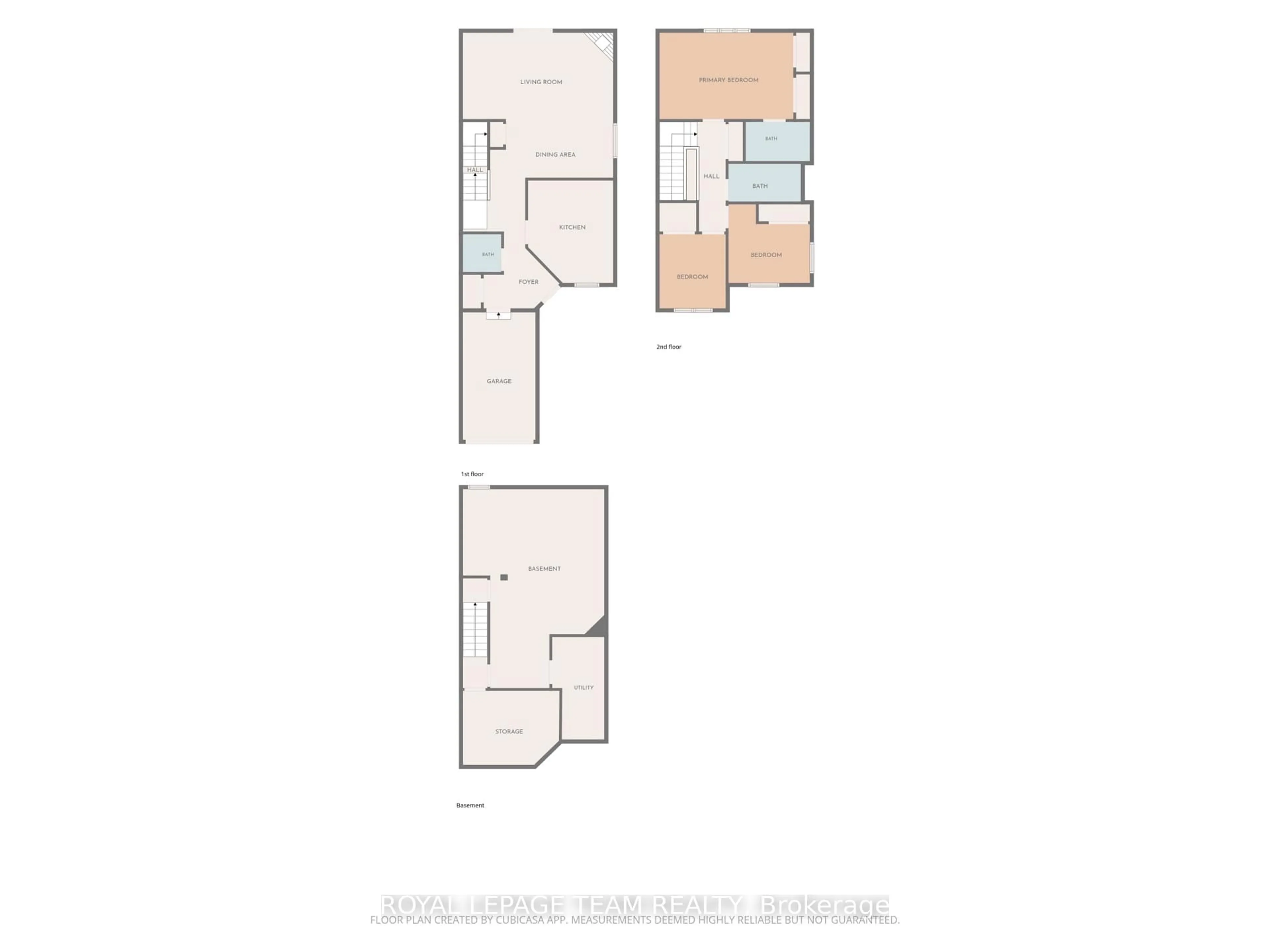 Floor plan for 50 Burlington Cres, Ottawa Ontario K1T 3K7