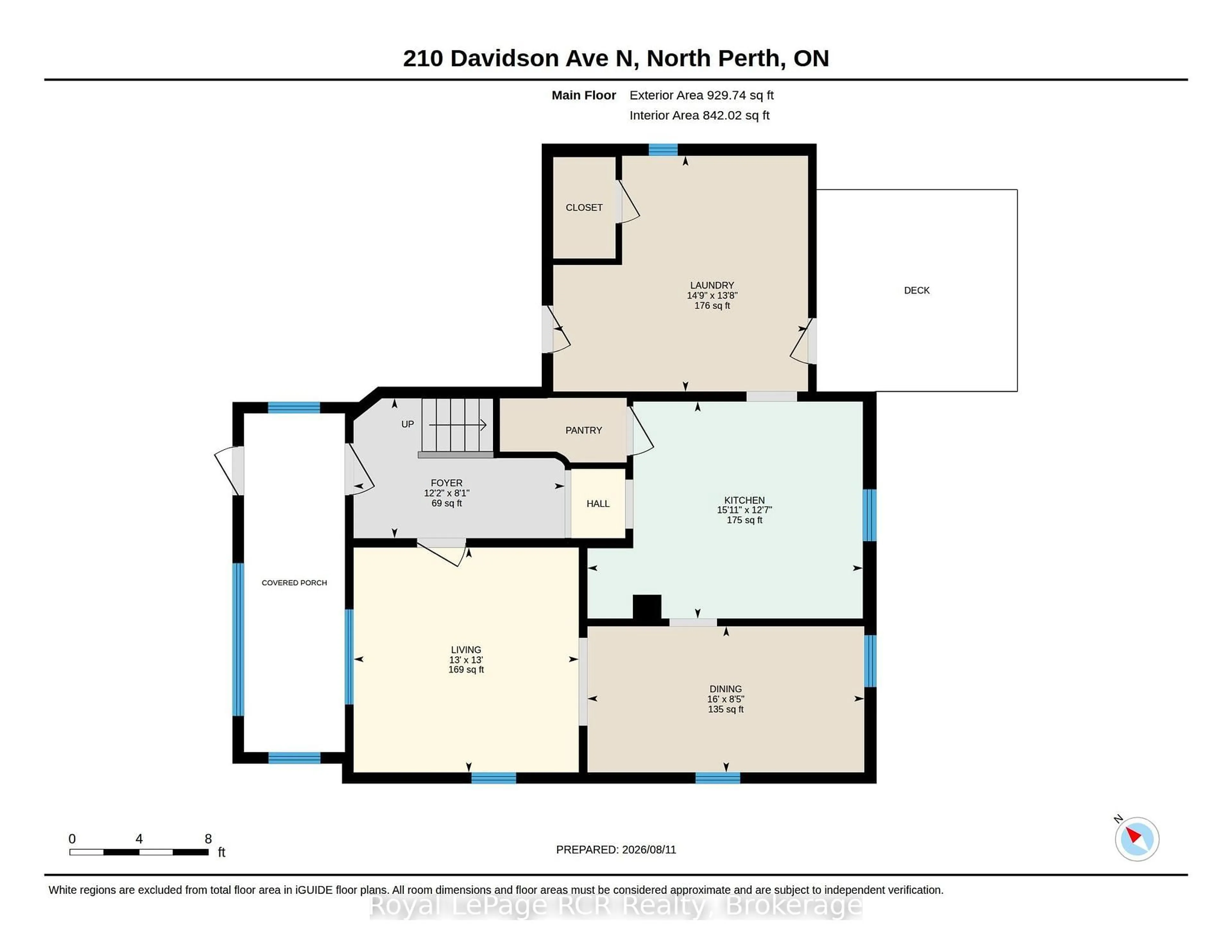 Floor plan for 210 Davidson Ave, North Perth Ontario N4W 3A4