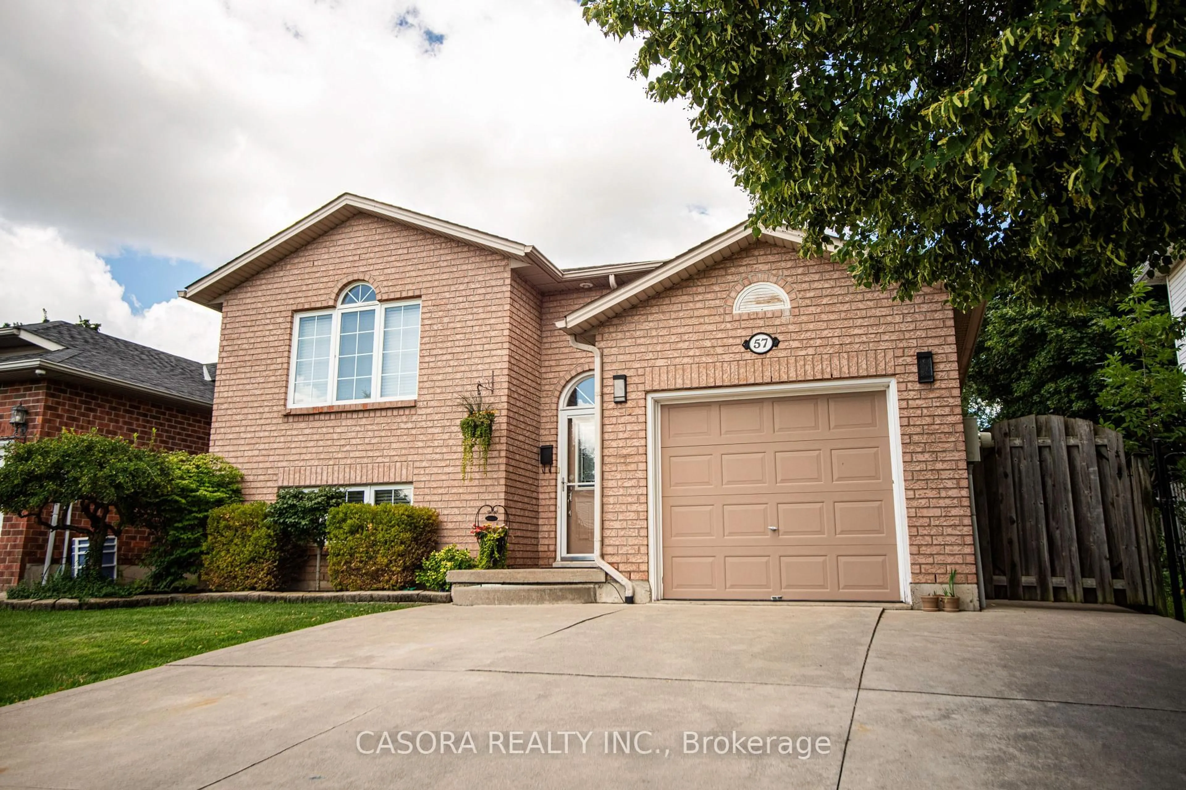 Home with brick exterior material, street for 57 Ossington Dr, Hamilton Ontario L8W 3S4