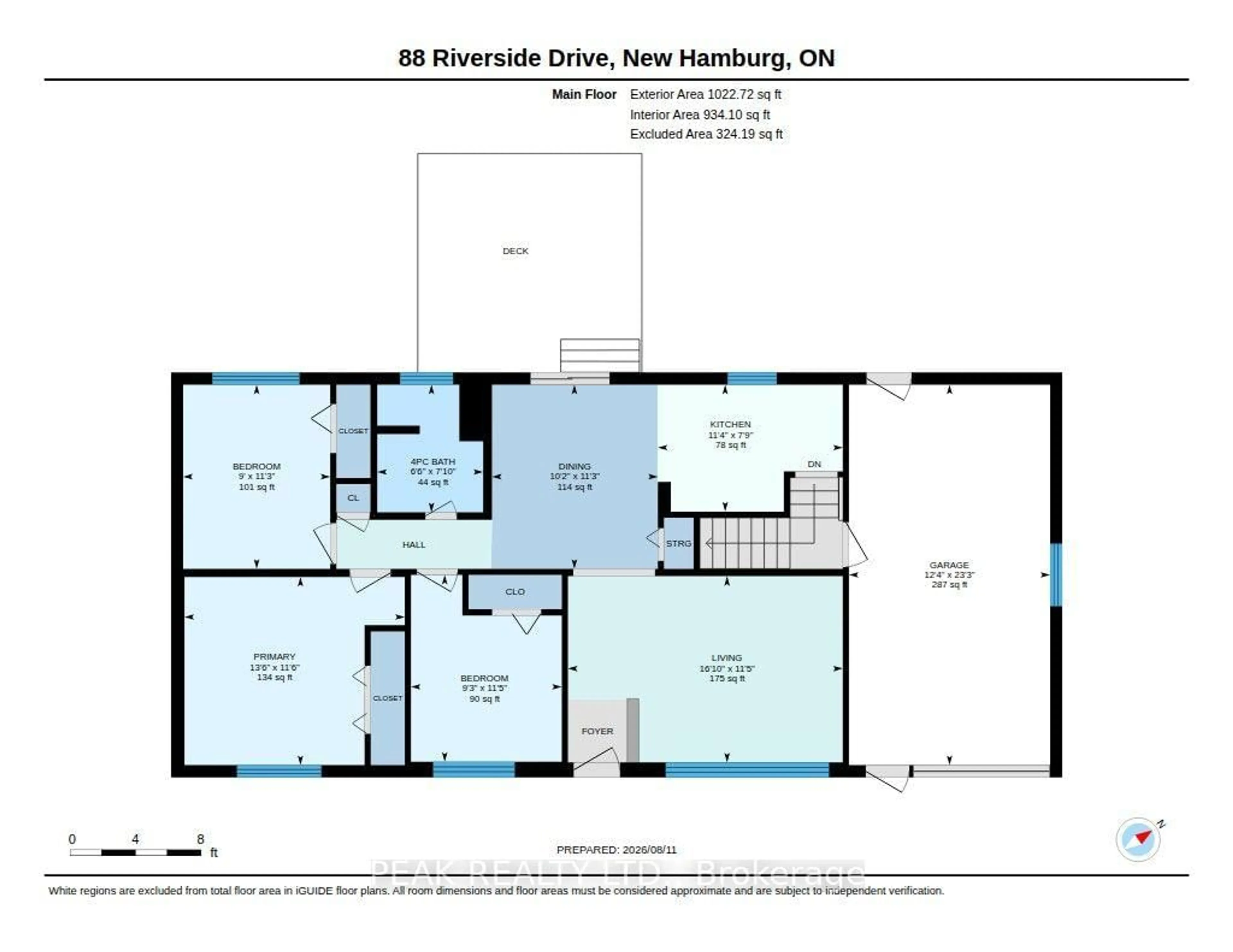 Floor plan for 88 Riverside Dr, Wilmot Ontario N3A 2H6
