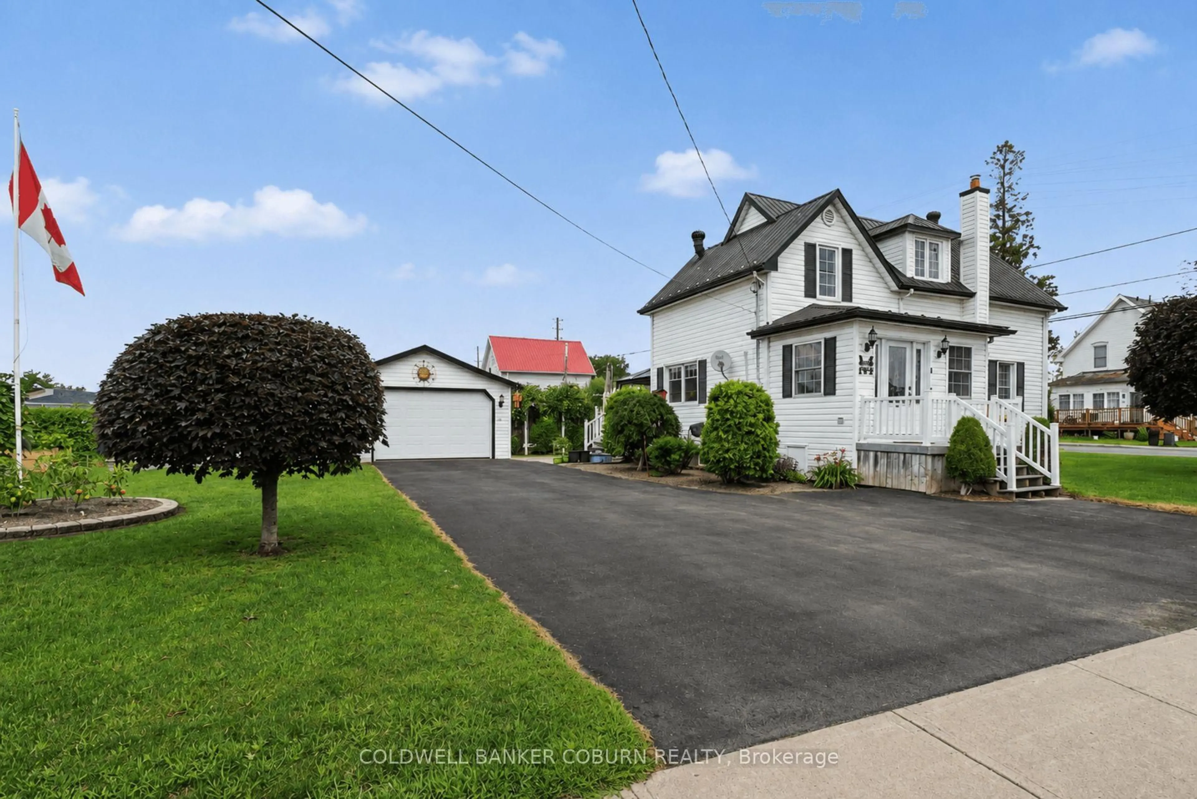 A pic from outside/outdoor area/front of a property/back of a property/a pic from drone, street for 1 Hummel St, North Dundas Ontario K0C 1H0