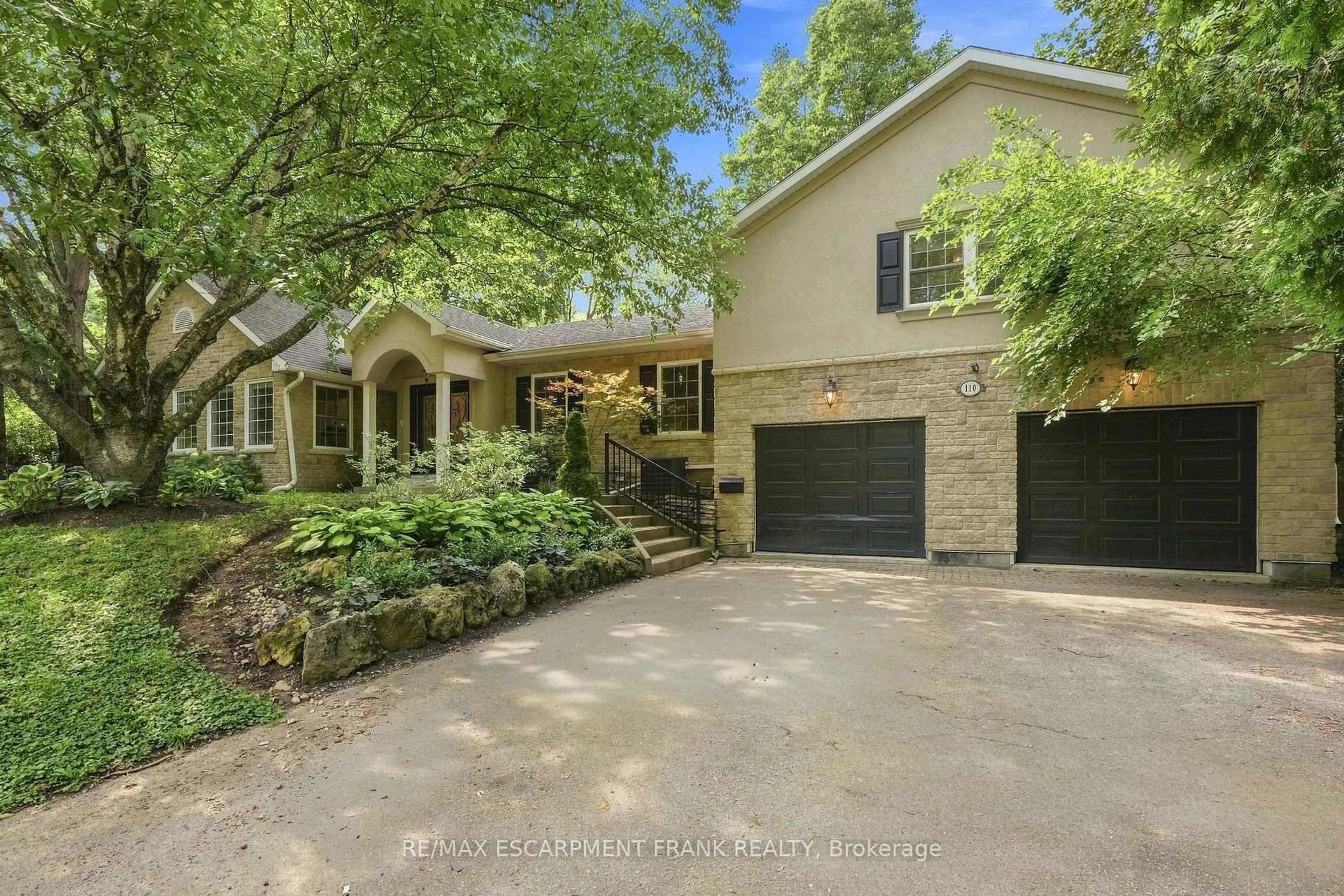 Home with brick exterior material, street for 110 Old Ancaster Rd, Hamilton Ontario L9H 4G7