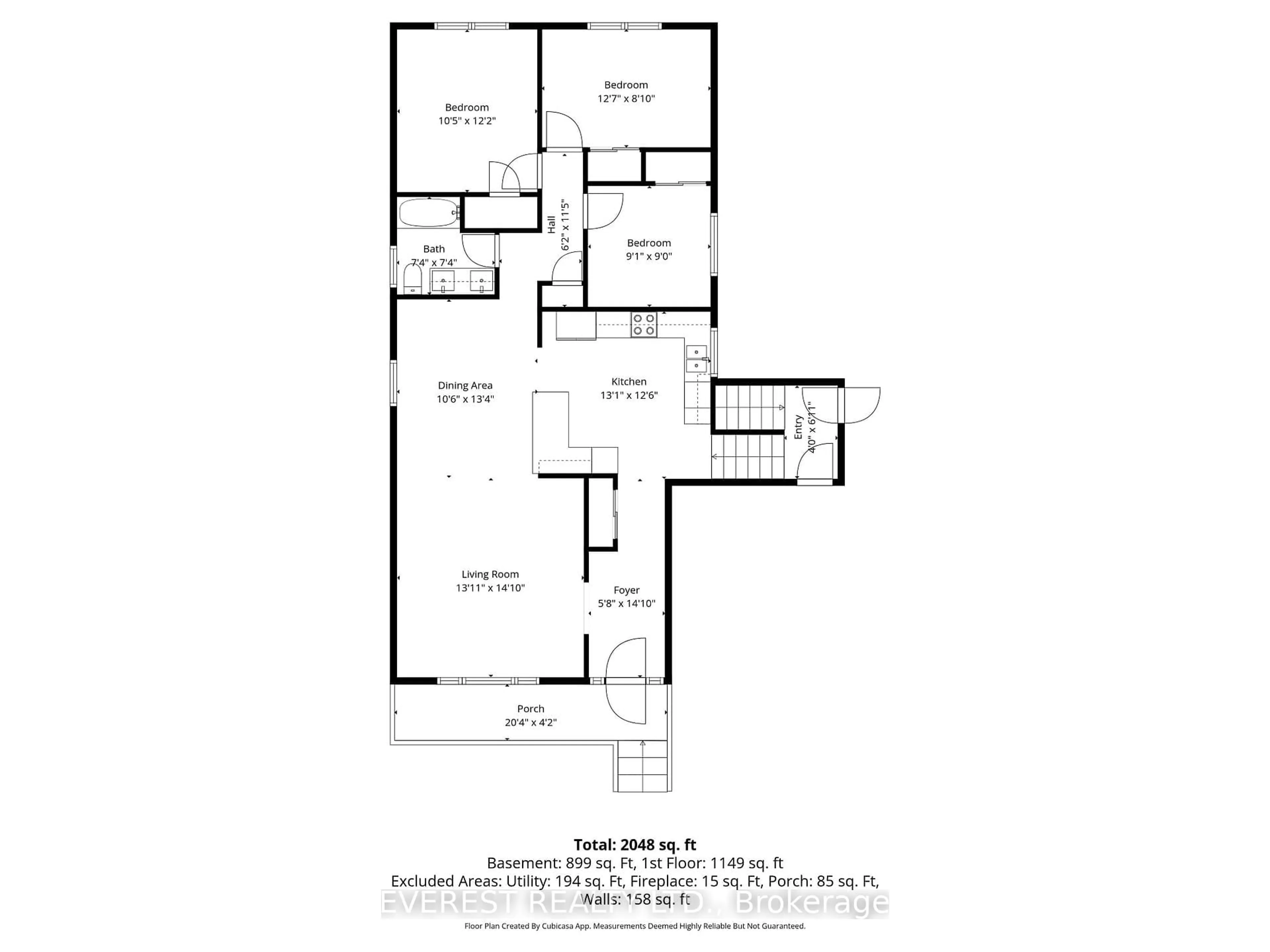 Floor plan for 27 Lavina Cres, Hamilton Ontario L9C 5S7