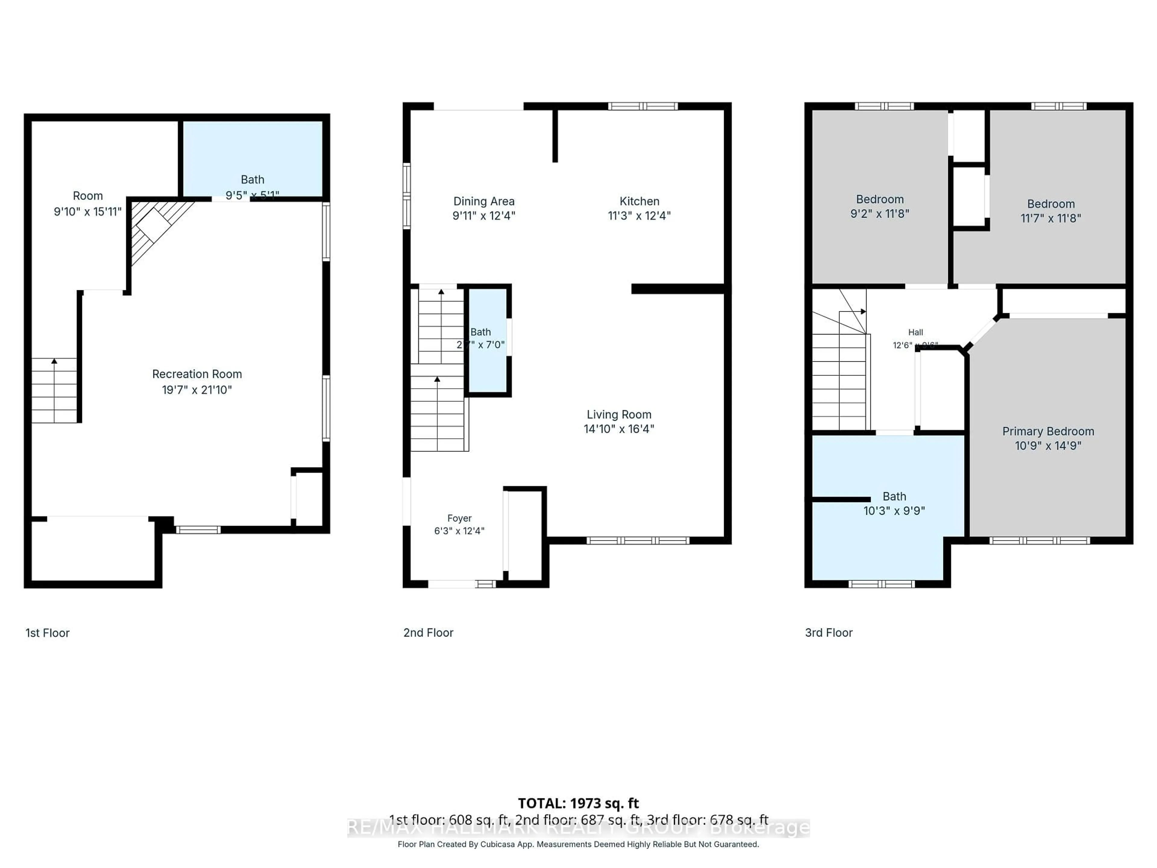 Floor plan for 273 GRACEWOOD Cres, Ottawa Ontario K1T 0J1