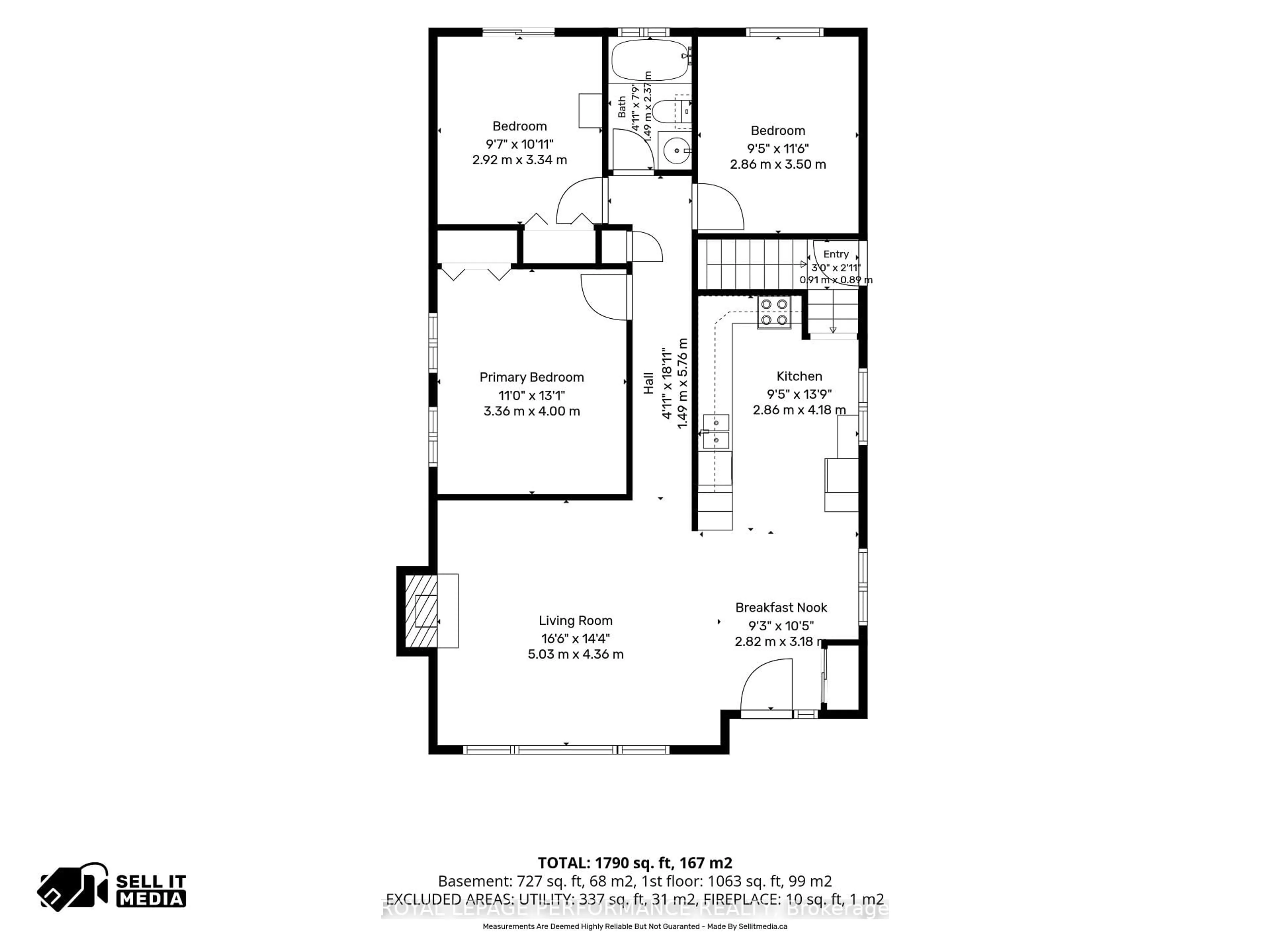 Floor plan for 716 Cartier Blvd, Hawkesbury Ontario K6A 1W7