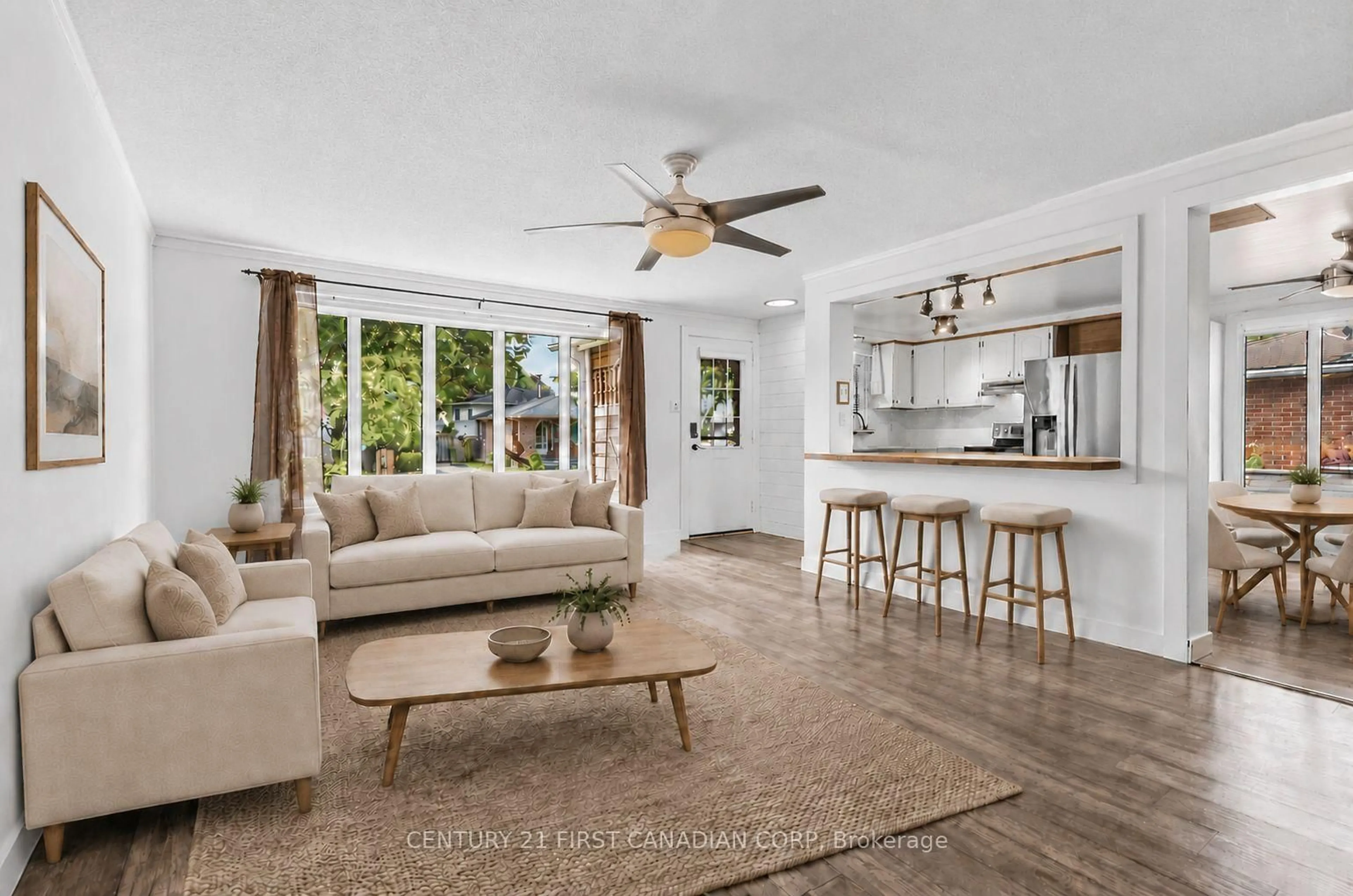 Living room with furniture, ceramic/tile floor for 14 Alayne Cres, London South Ontario N6E 2A3