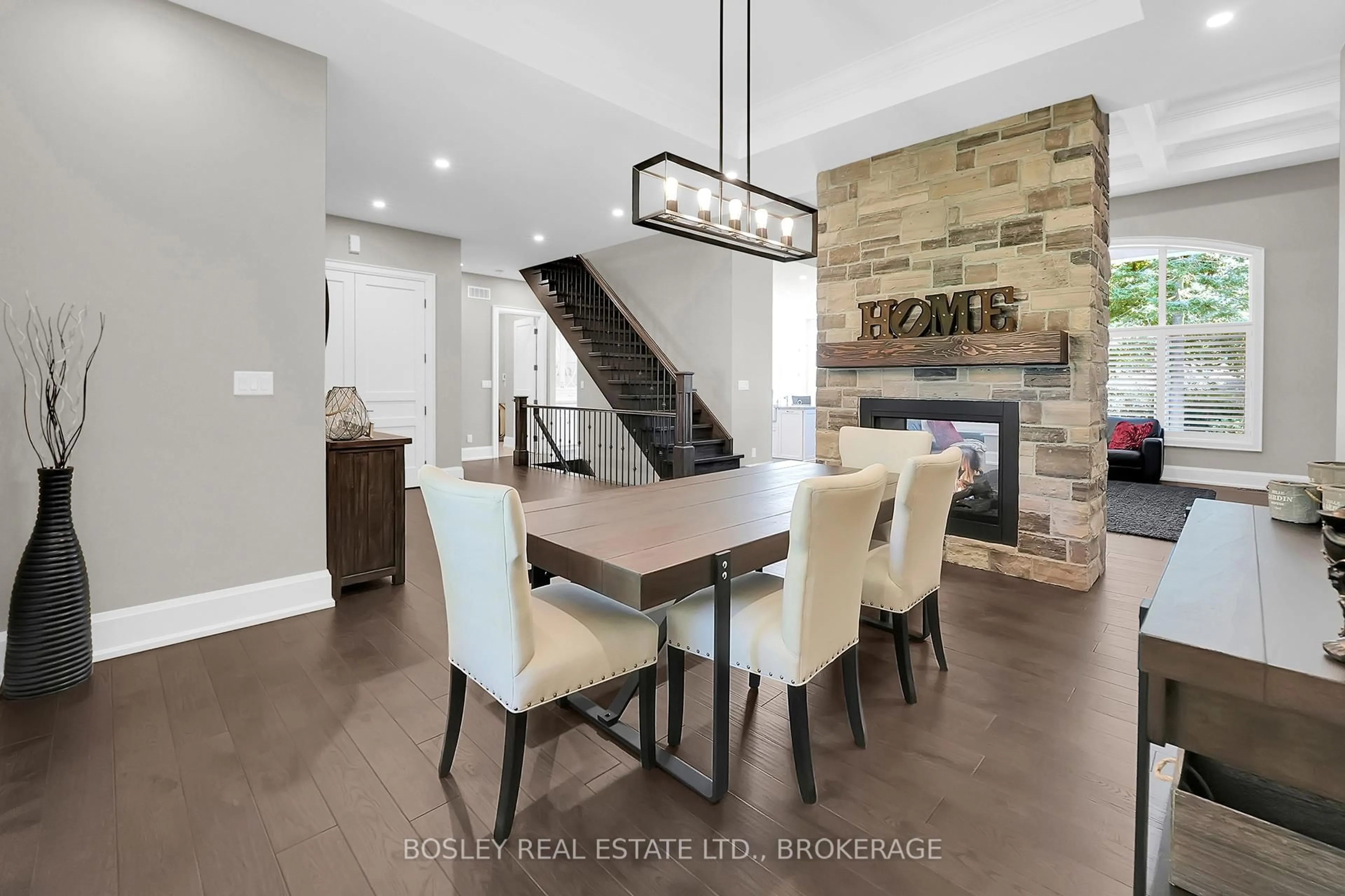 Dining room, wood/laminate floor for 94 Terrence Park Drive, Hamilton Ontario L9G 1C2
