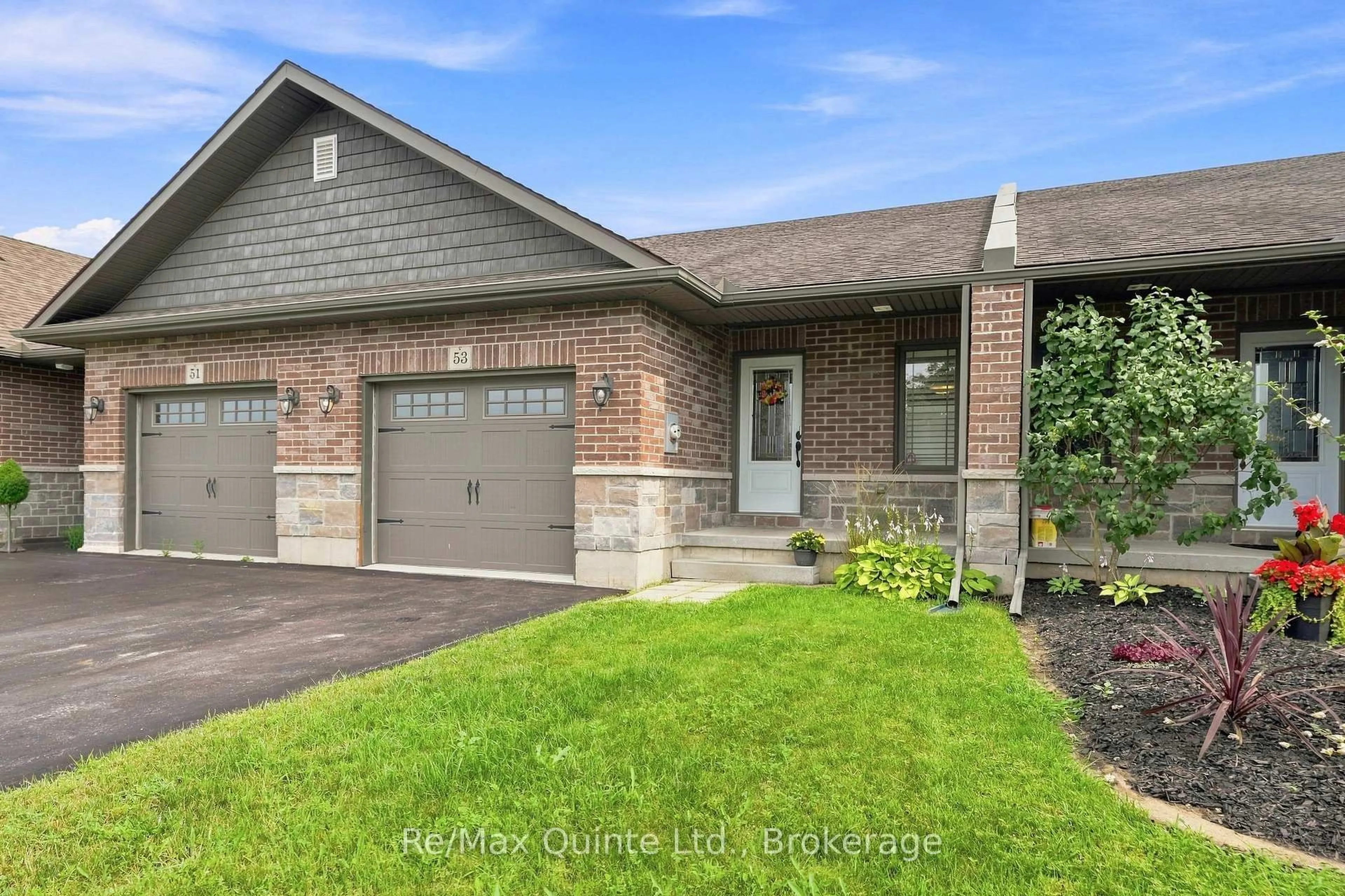 Home with brick exterior material, street for 53 Aspen Dr, Quinte West Ontario K8V 0E2