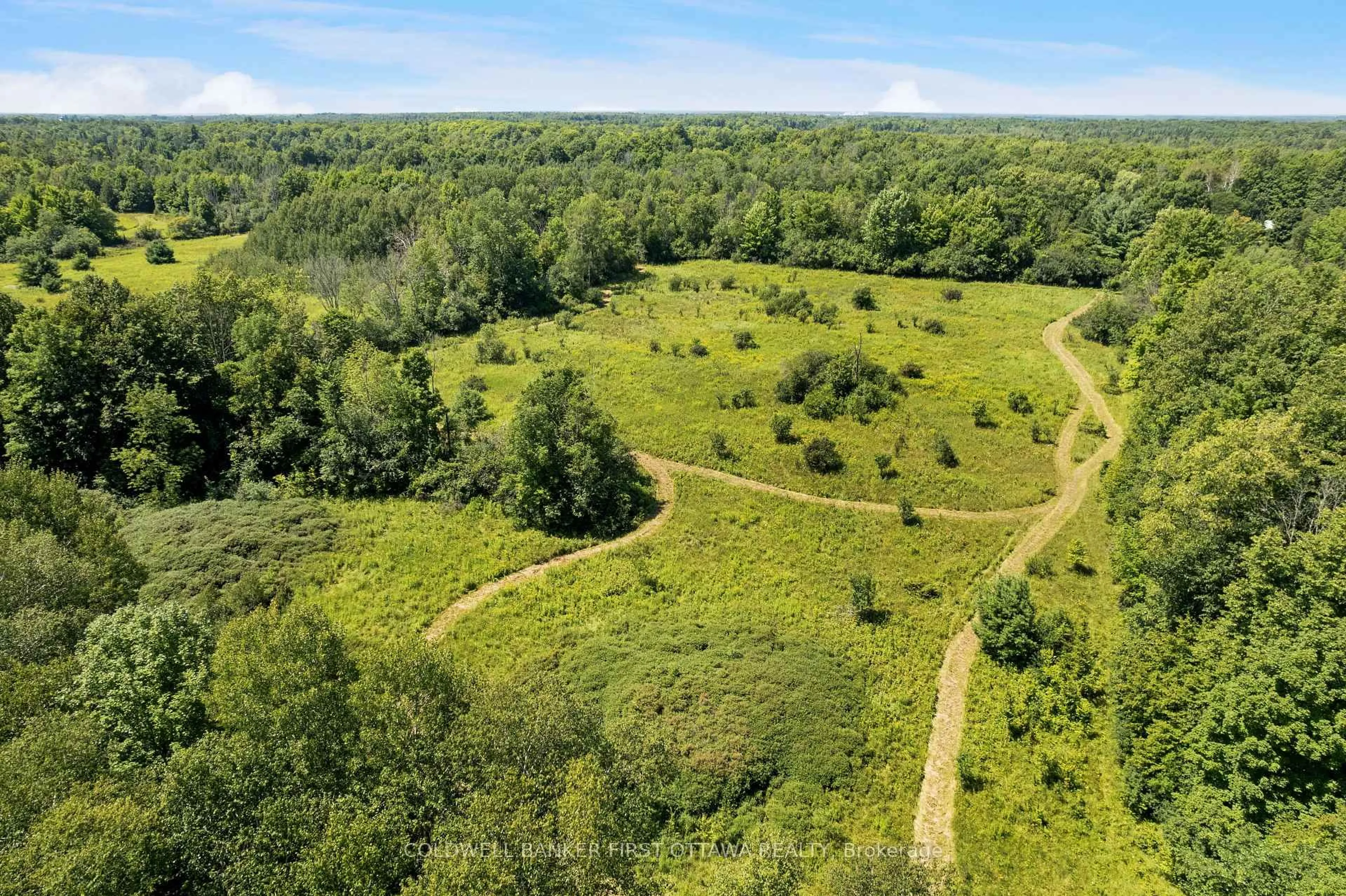 A pic from outside/outdoor area/front of a property/back of a property/a pic from drone, forest/trees view for 340 North Burgess 8th Concession, Perth Ontario K7H 0E5