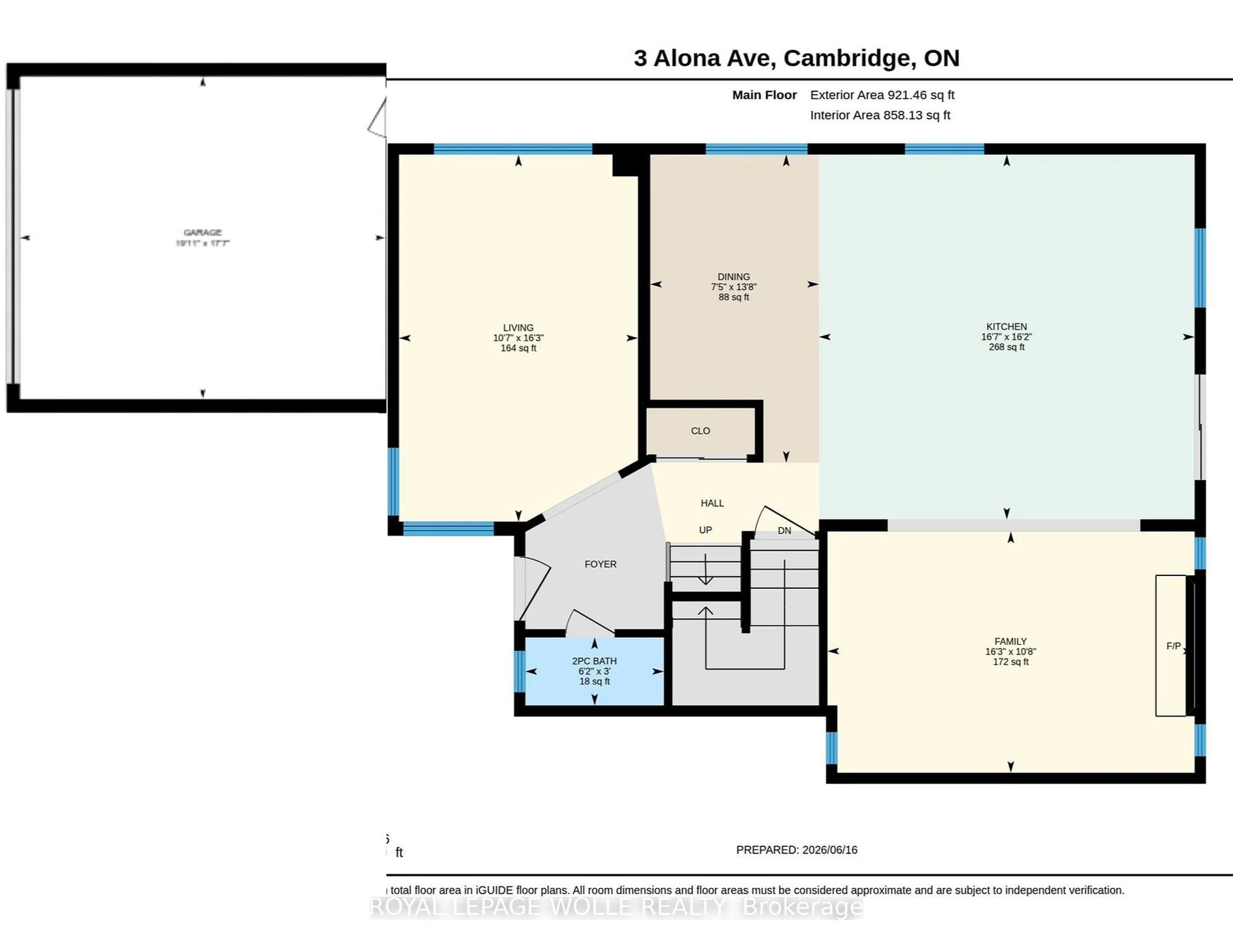 Floor plan for 3 Alona Ave, Cambridge Ontario N3C 3Y5
