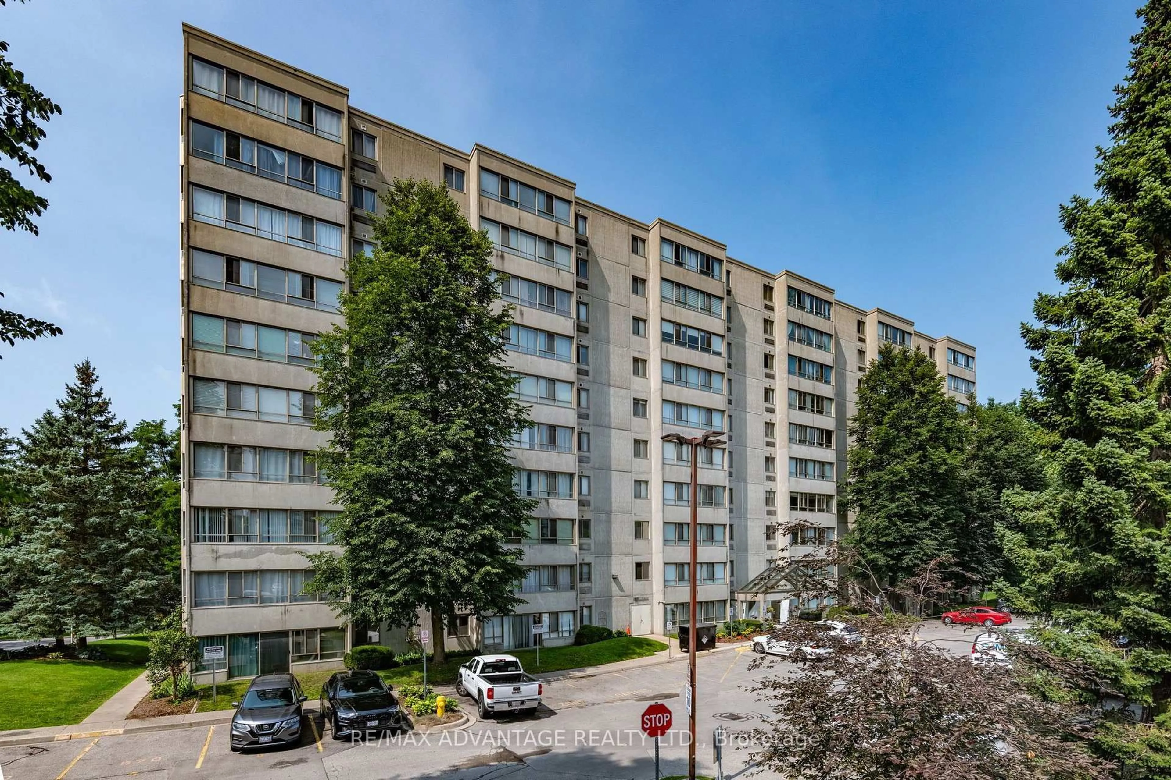 Balcony in the apartment, city buildings view from balcony for 570 Proudfoot Lane #708, London North Ontario N6H 4Z1