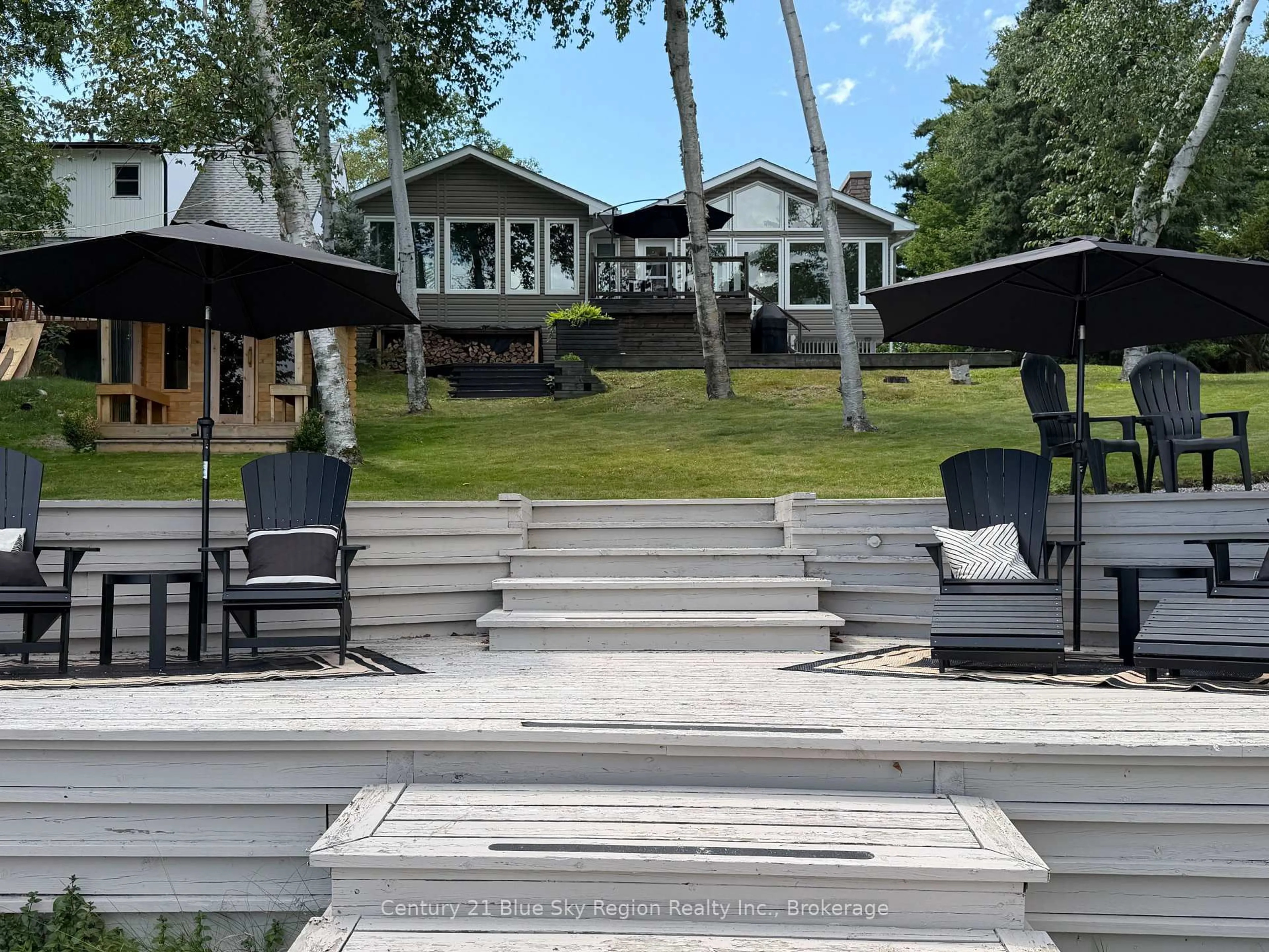 Patio, water/lake/river/ocean view for 356 LAKESIDE Dr, North Bay Ontario P1A 3E4