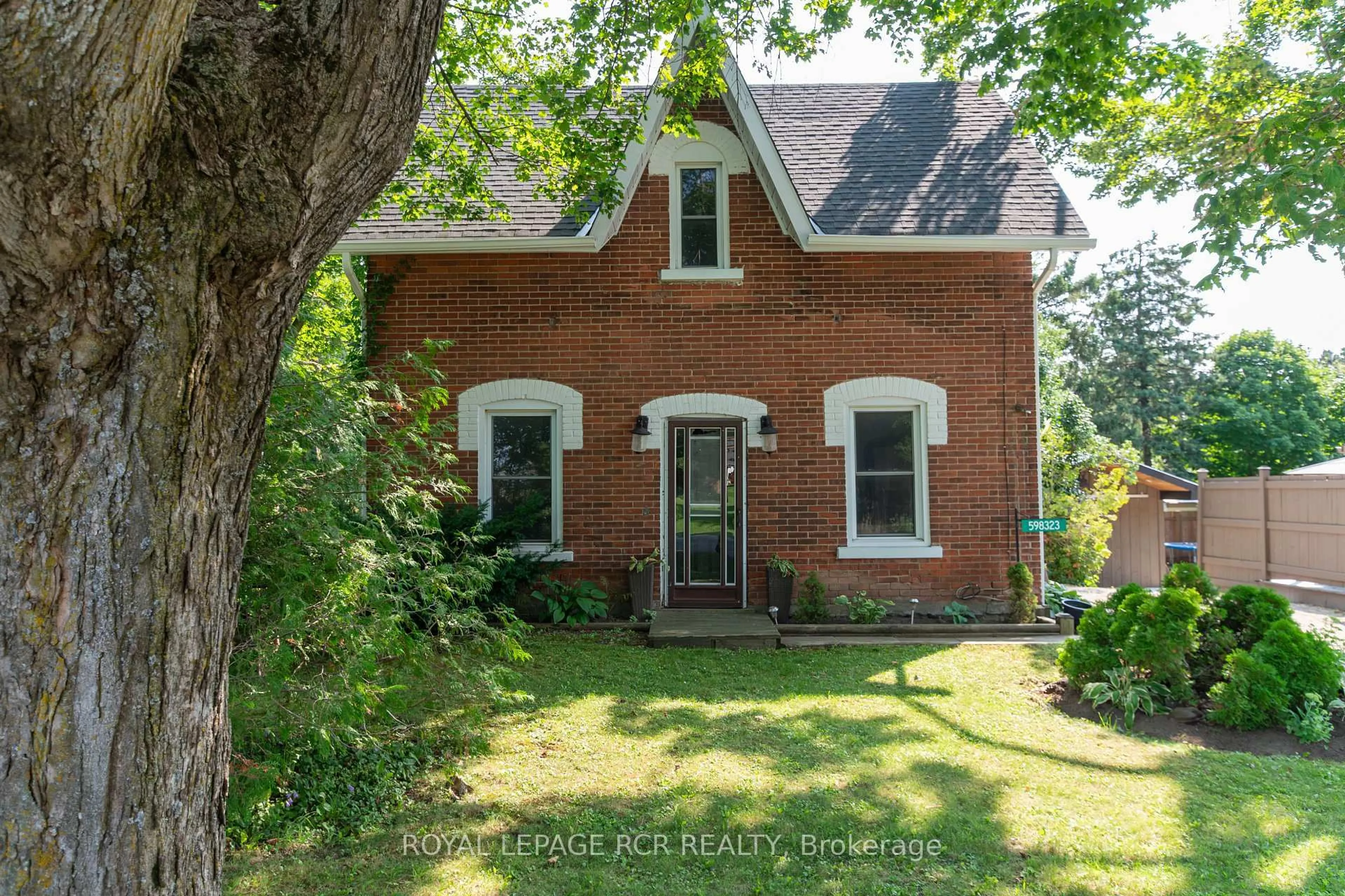 Home with brick exterior material, street for 598323 2nd Line, Mulmur Ontario L9V 0B6