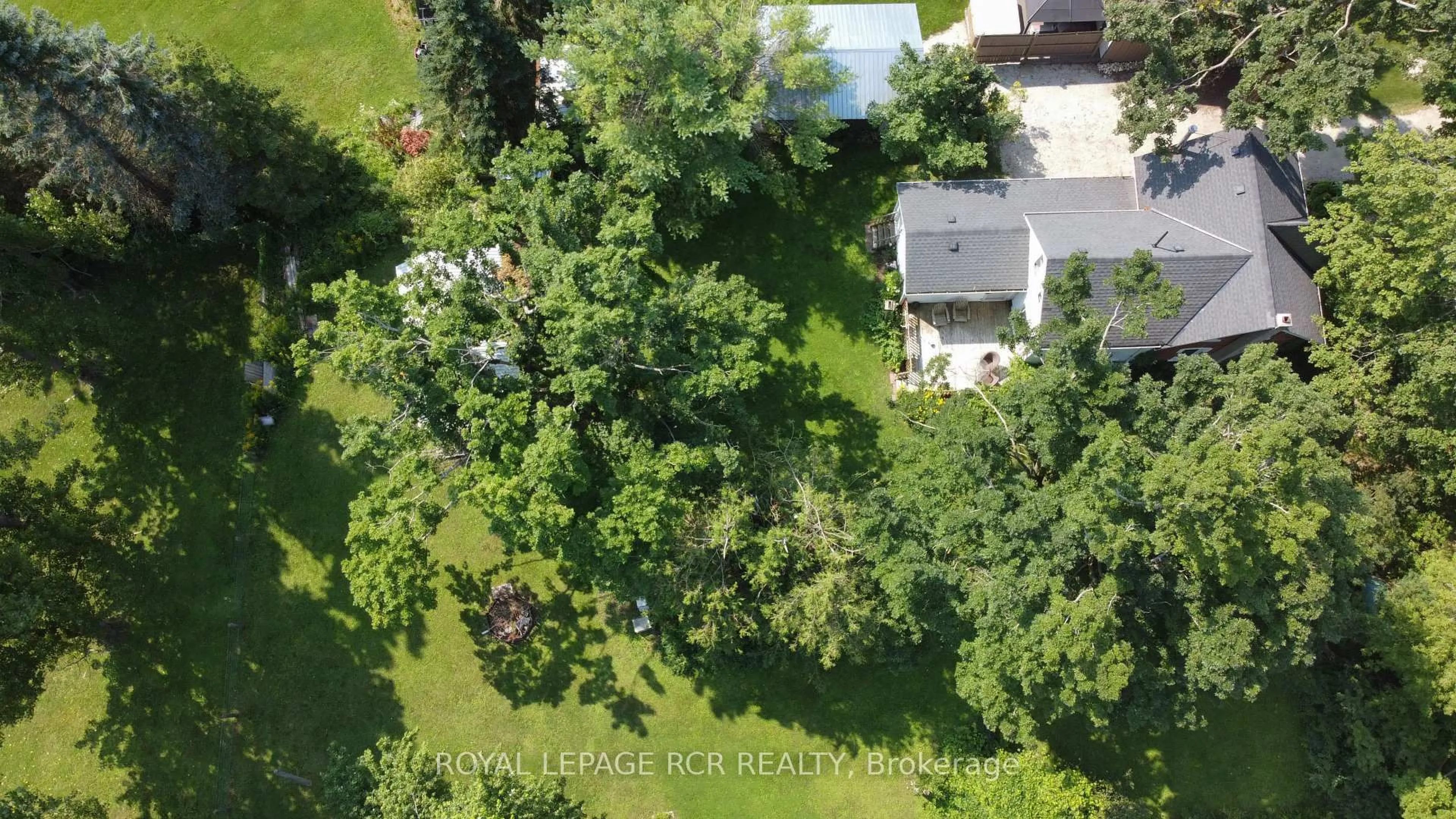 A pic from outside/outdoor area/front of a property/back of a property/a pic from drone, forest/trees view for 598323 2nd Line, Mulmur Ontario L9V 0B6