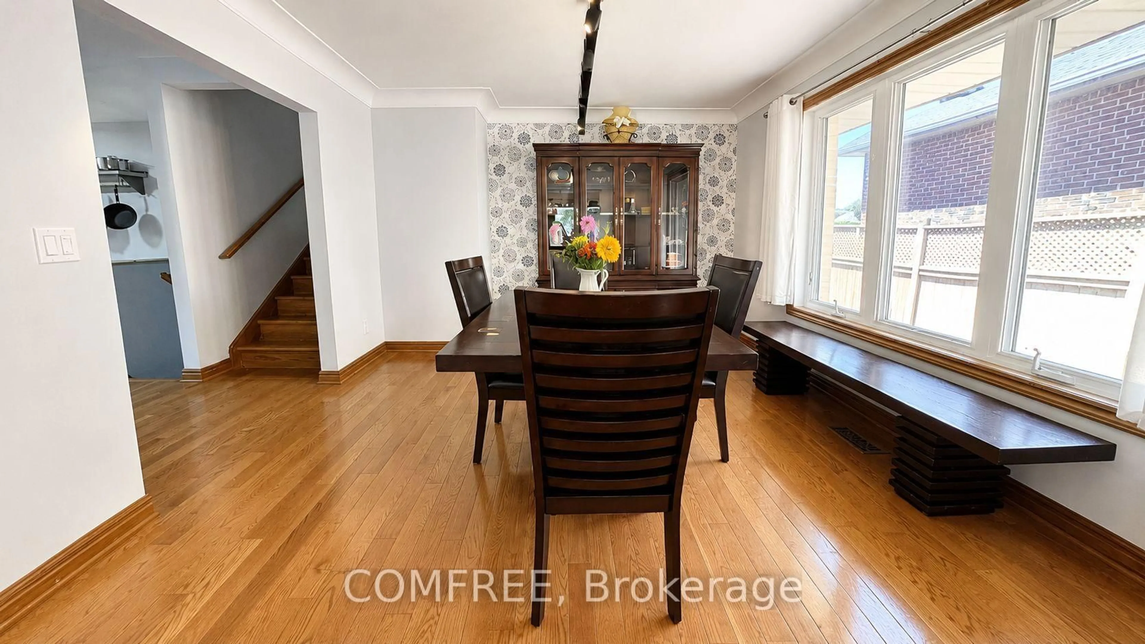 Dining room, wood/laminate floor for 6310 Matchette Rd, LaSalle Ontario N9J 2J7