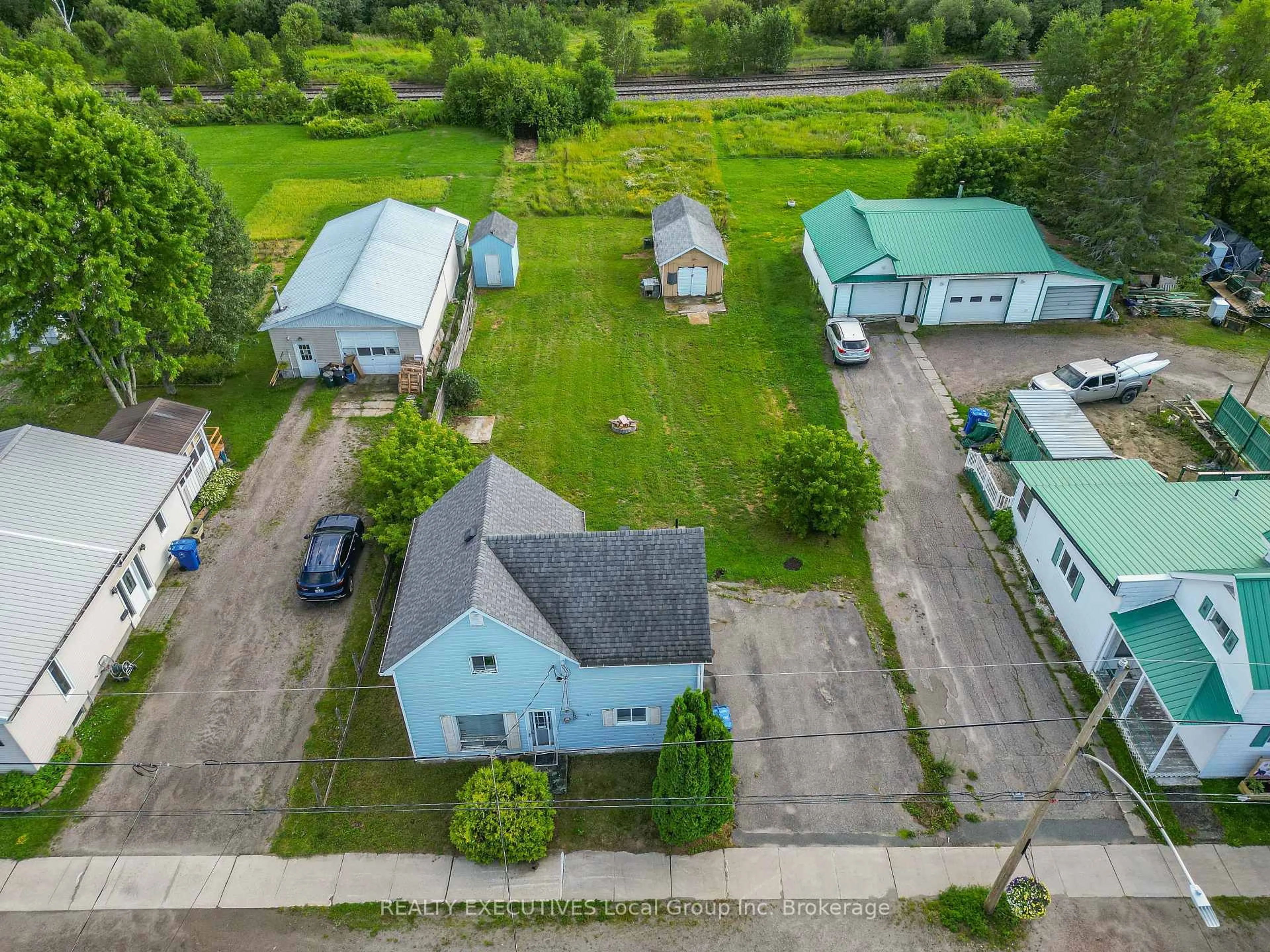 A pic from outside/outdoor area/front of a property/back of a property/a pic from drone, street for 44 Principal St, West Nipissing Ontario P0H 2M0