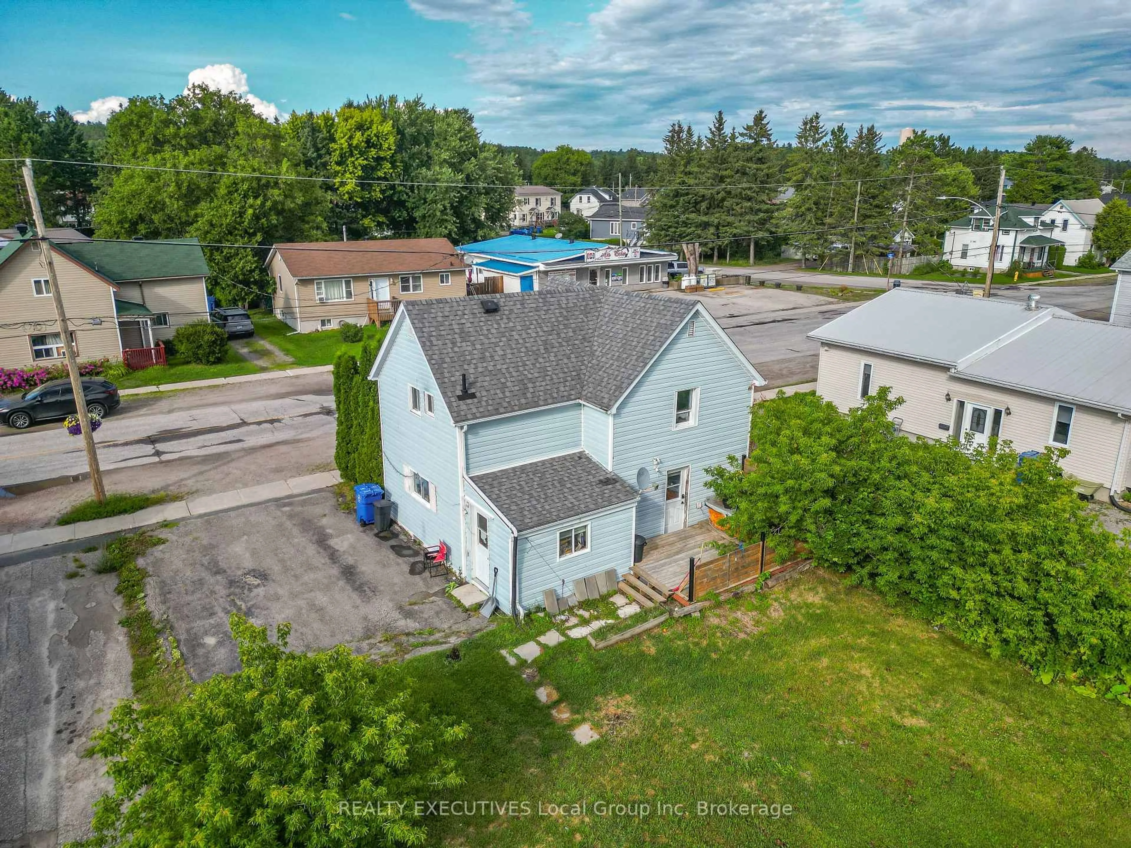 A pic from outside/outdoor area/front of a property/back of a property/a pic from drone, street for 44 Principal St, West Nipissing Ontario P0H 2M0