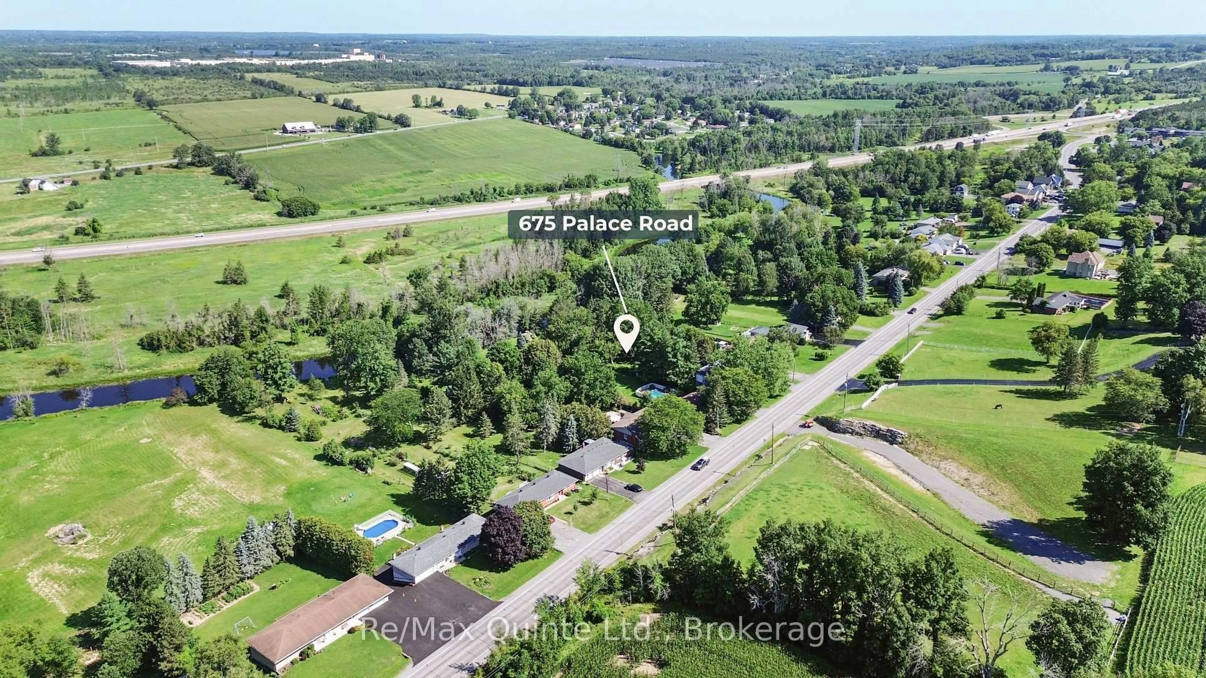 A pic from outside/outdoor area/front of a property/back of a property/a pic from drone, unknown for 675 Palace Rd, Greater Napanee Ontario K7R 1A6