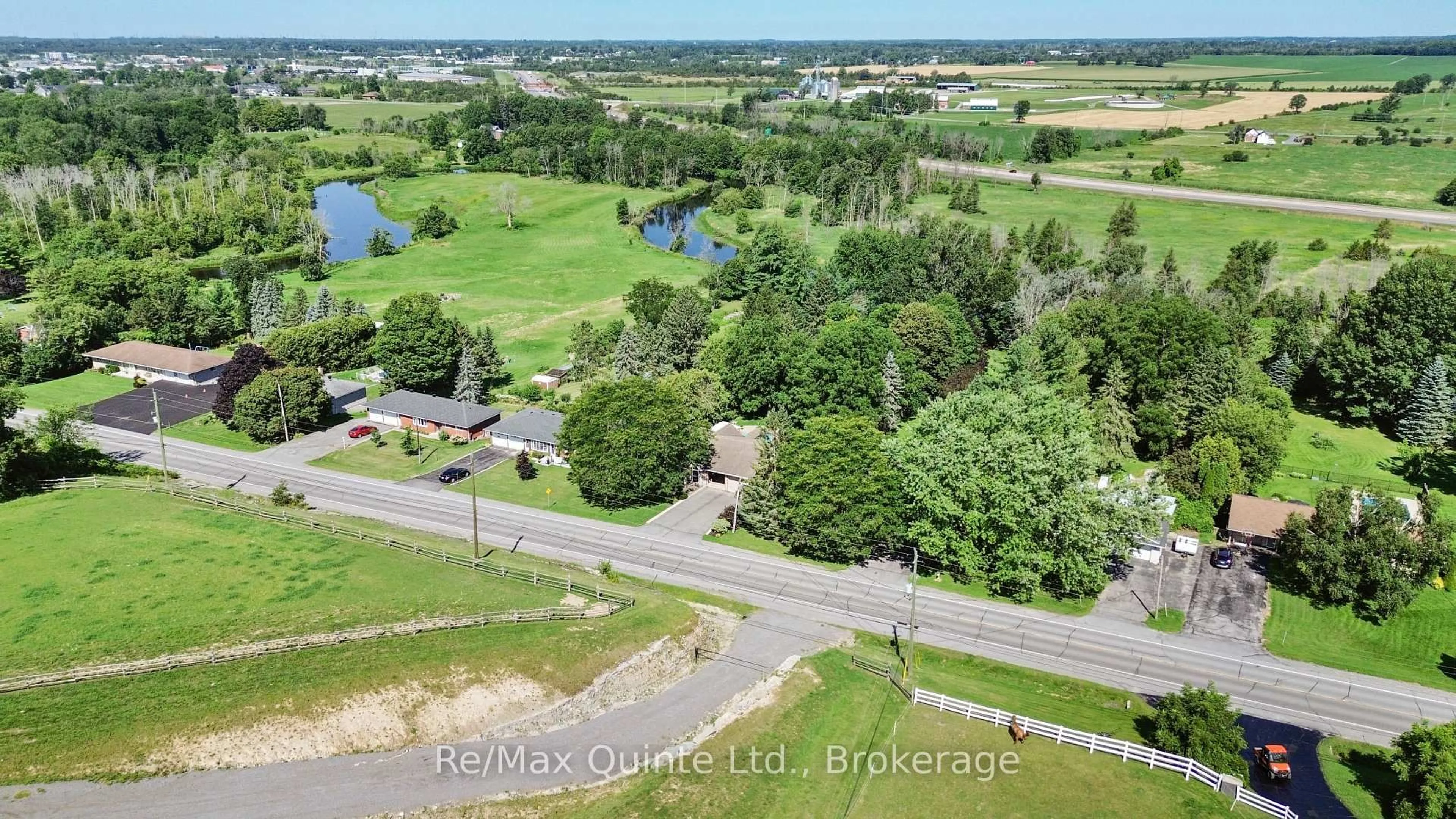 A pic from outside/outdoor area/front of a property/back of a property/a pic from drone, water/lake/river/ocean view for 675 Palace Rd, Greater Napanee Ontario K7R 1A6