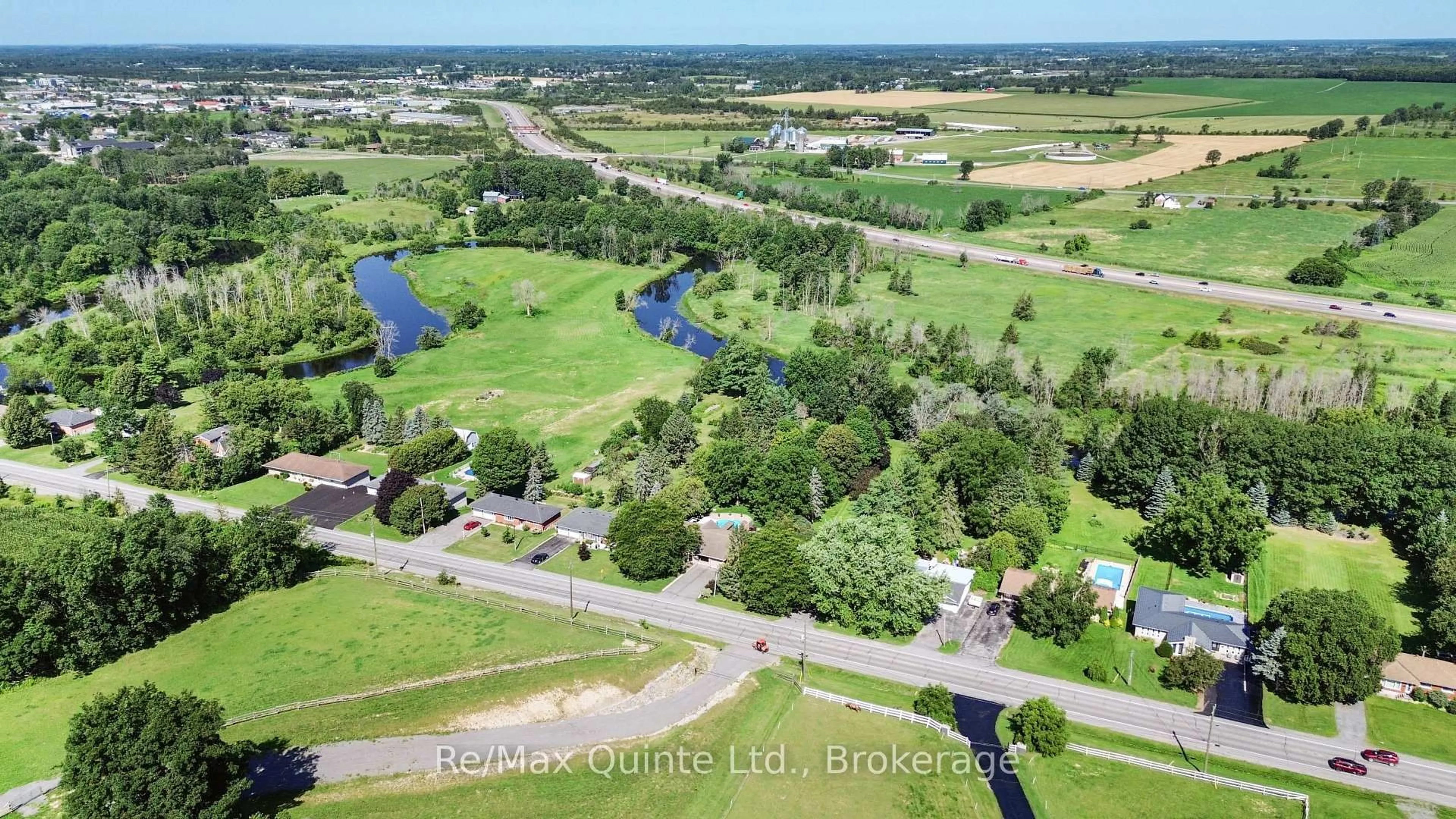 A pic from outside/outdoor area/front of a property/back of a property/a pic from drone, water/lake/river/ocean view for 675 Palace Rd, Greater Napanee Ontario K7R 1A6