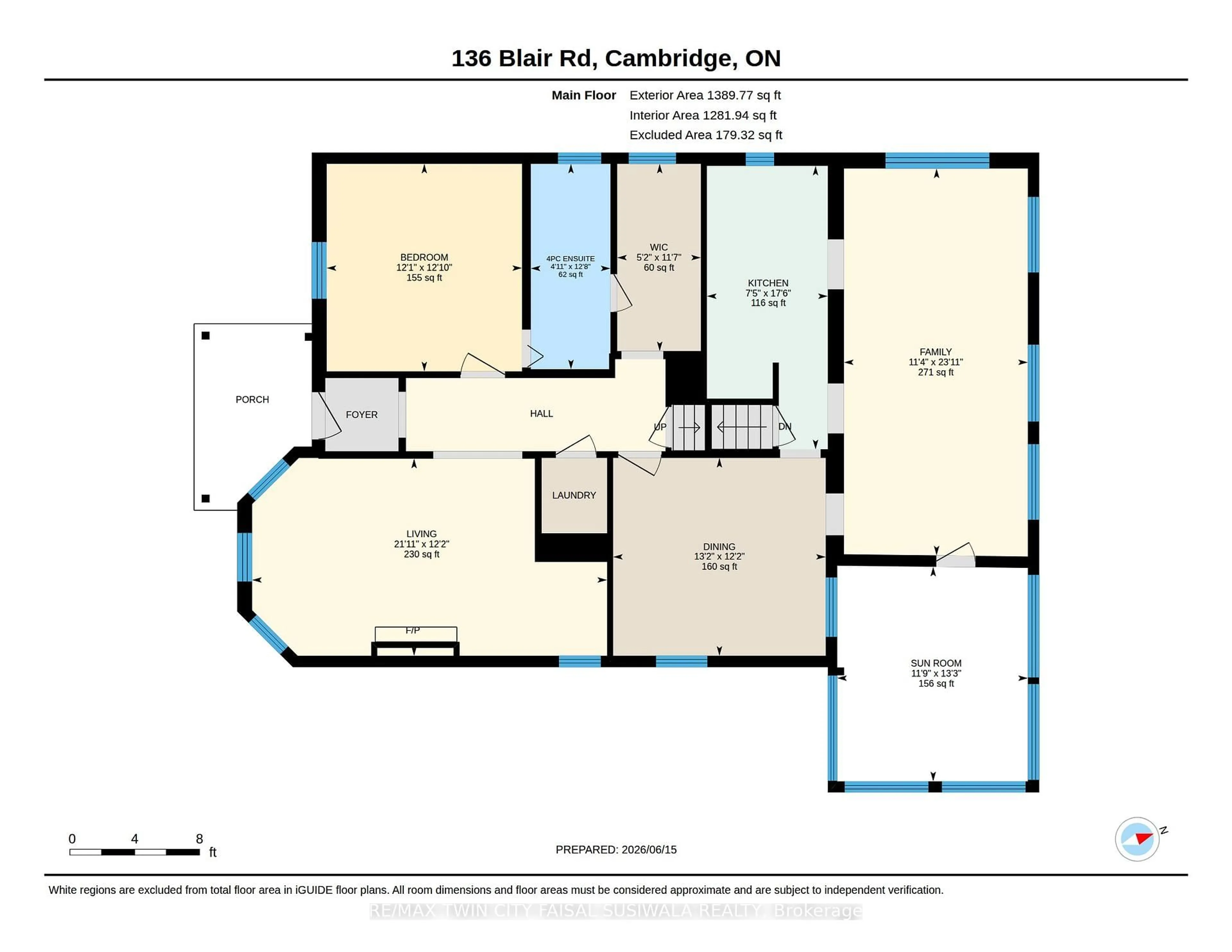 Floor plan for 136 Blair Rd, Cambridge Ontario N1S 2J4