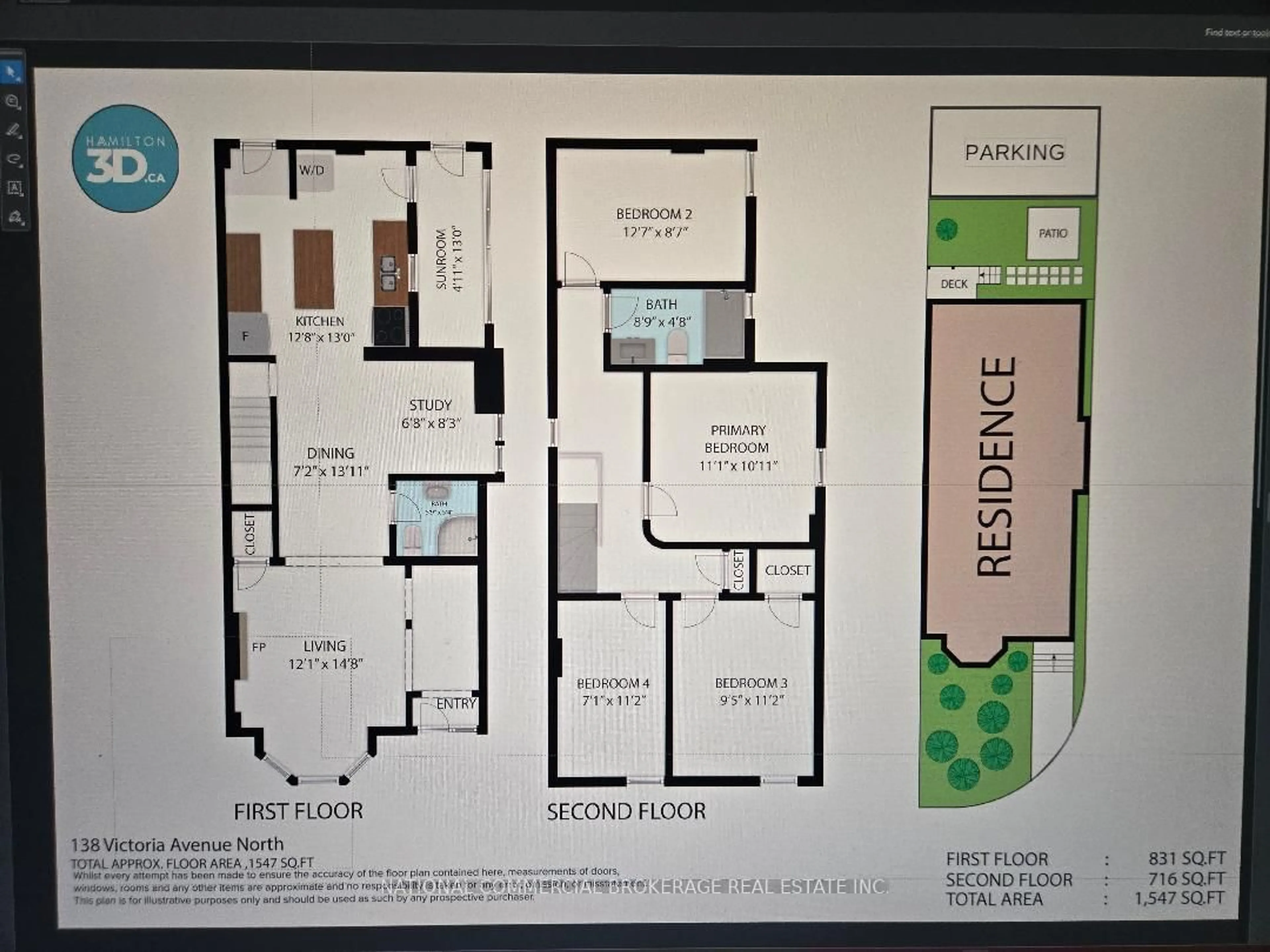 Floor plan for 138 Victoria Ave, Hamilton Ontario L8L 5E8