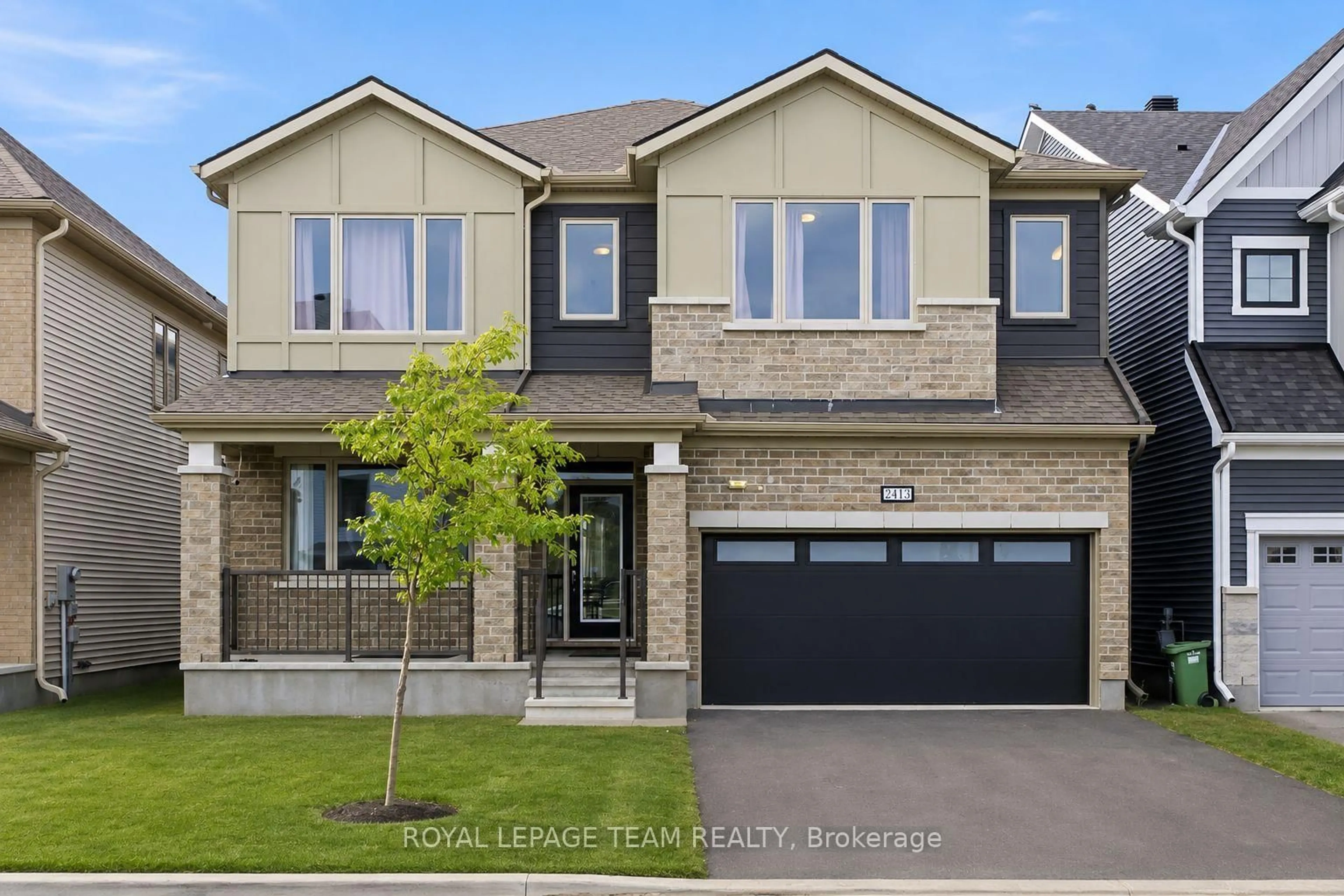 Home with brick exterior material, street for 2413 Watercolours Way, Ottawa Ontario K2J 7A9