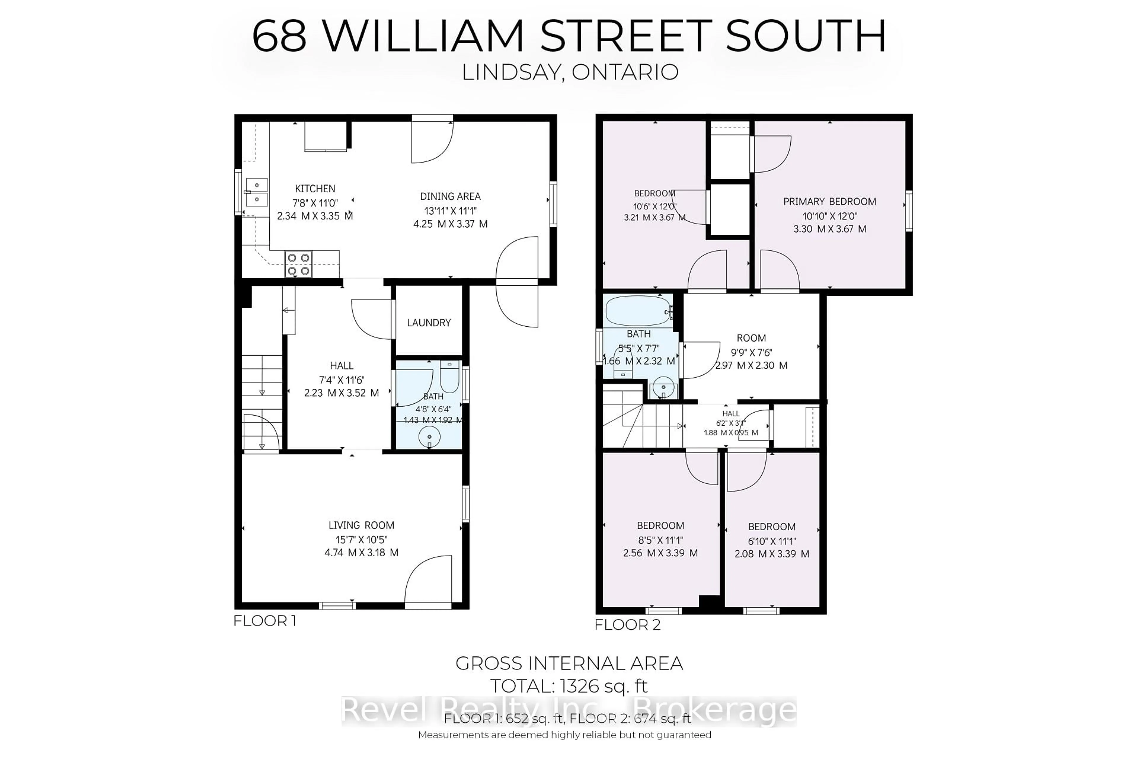 Floor plan for 68 William St, Kawartha Lakes Ontario K9V 3A8