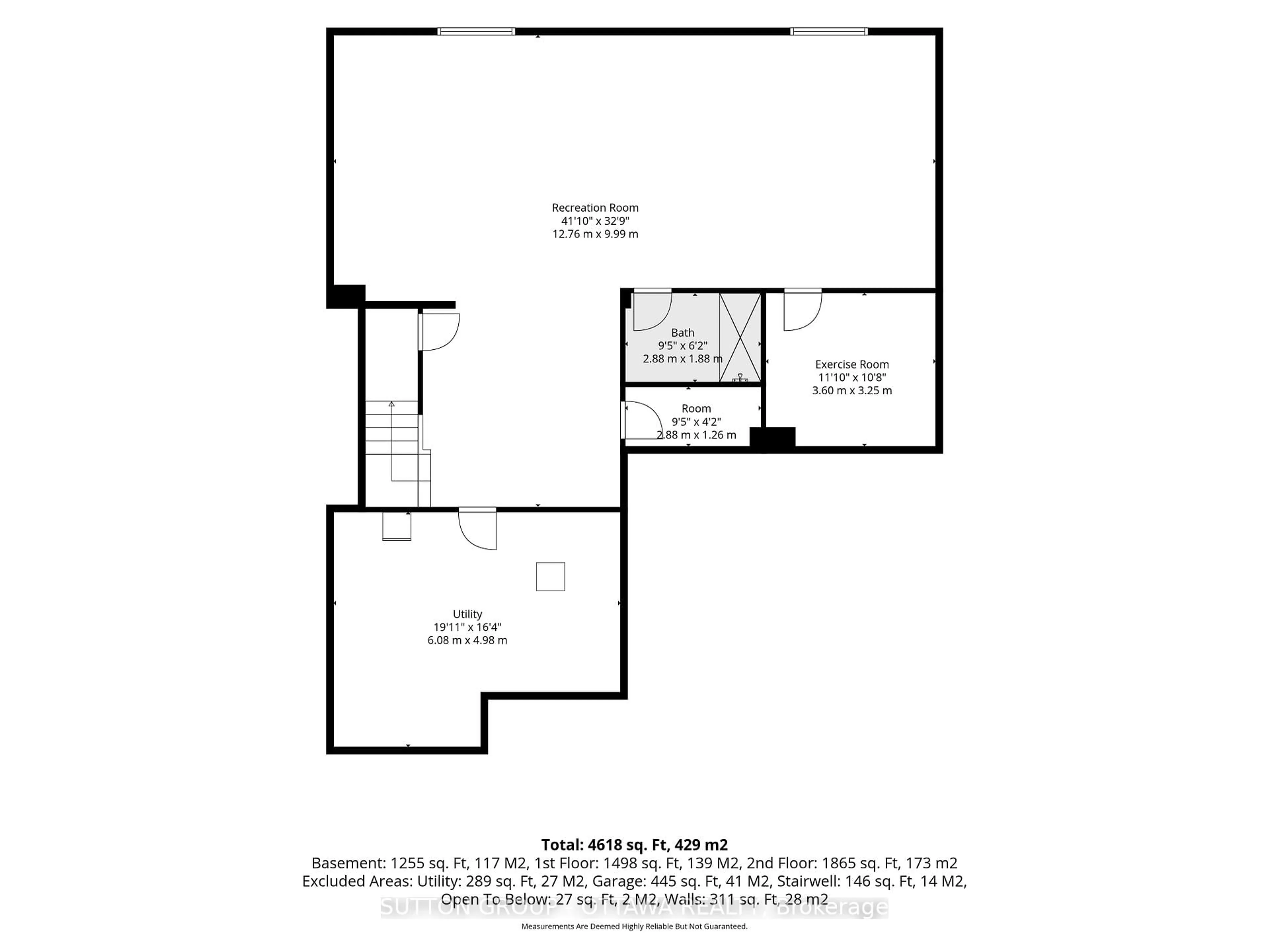 Floor plan for 1533 Rosebella Ave, Ottawa Ontario K1T 1E7
