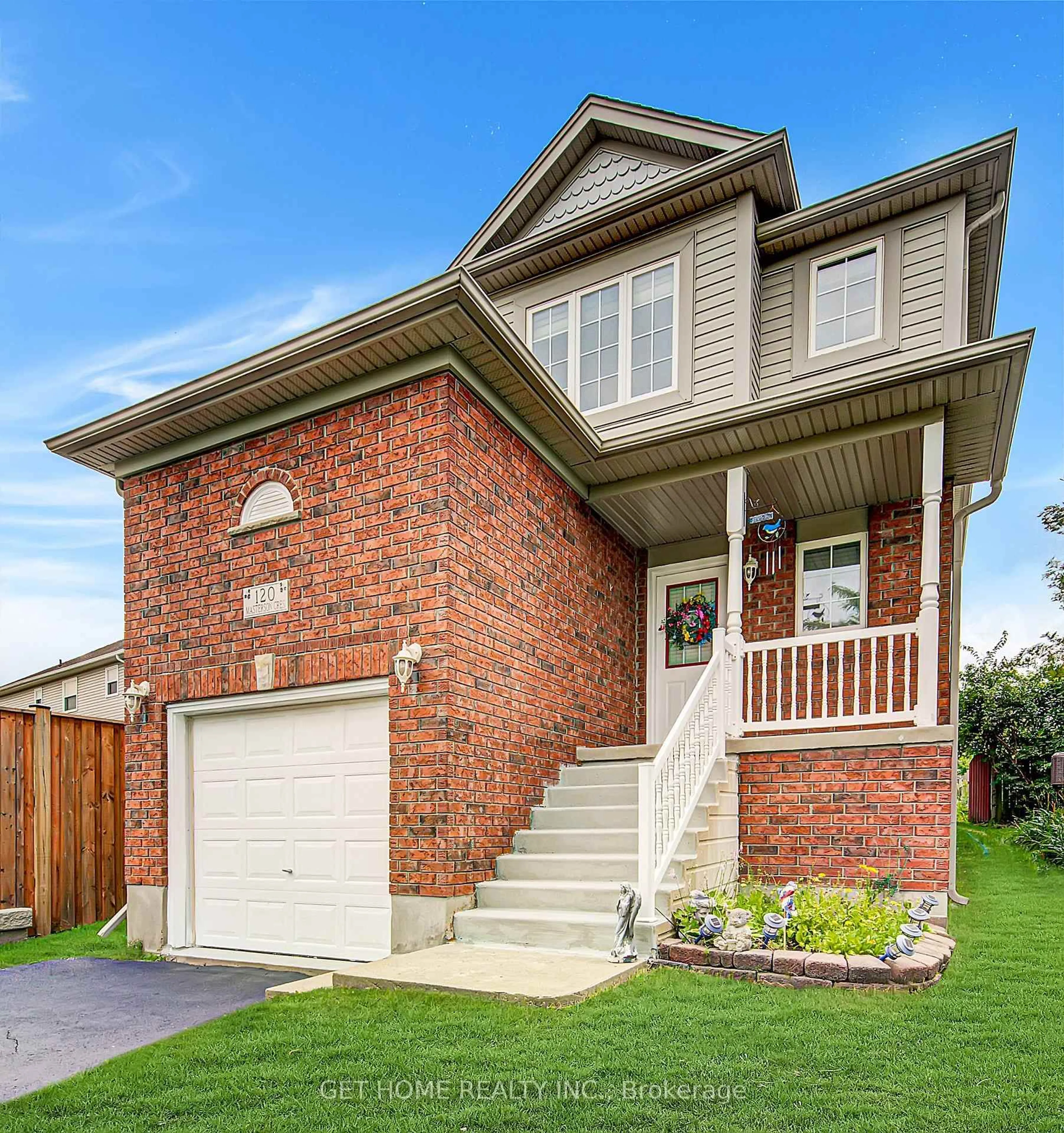 Home with brick exterior material, street for 120 Masterson Cres, Cambridge Ontario N3H 5R6