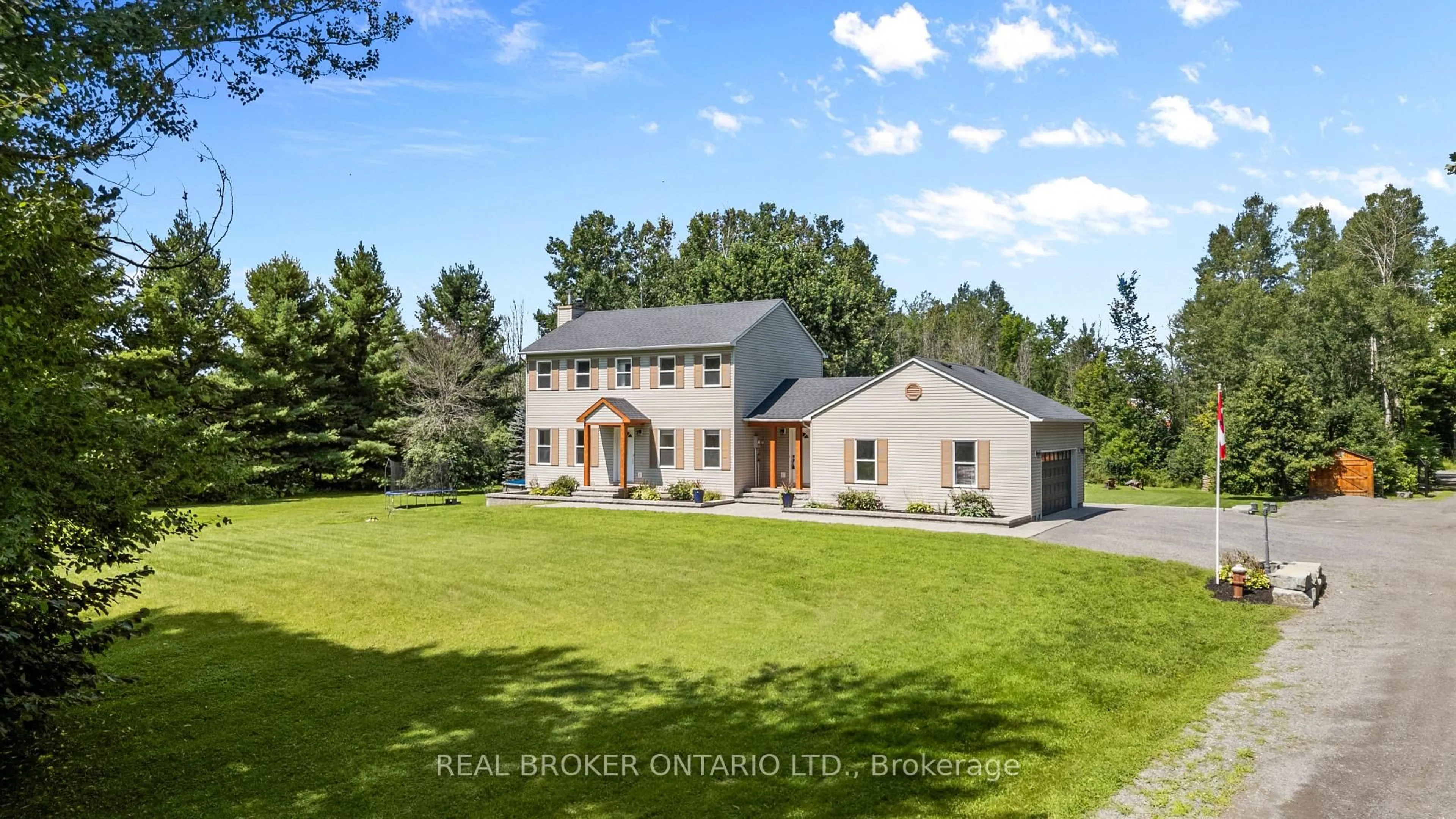 A pic from outside/outdoor area/front of a property/back of a property/a pic from drone, building for 2295 Bedell Rd, North Grenville Ontario K0G 1J0