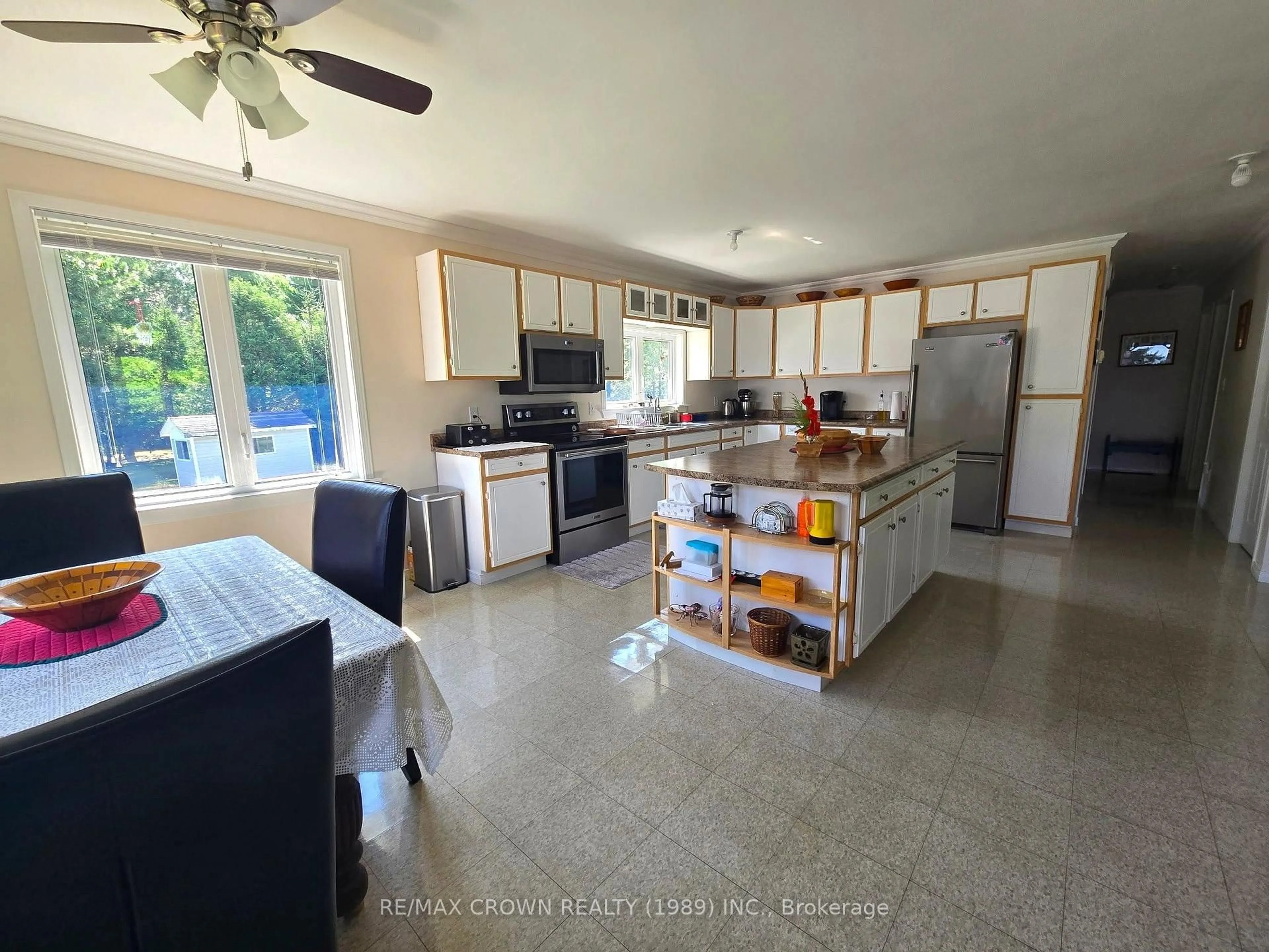 Open concept kitchen, ceramic/tile floor for 47 Sandy Point Rd, West Nipissing Ontario P0H 1L0