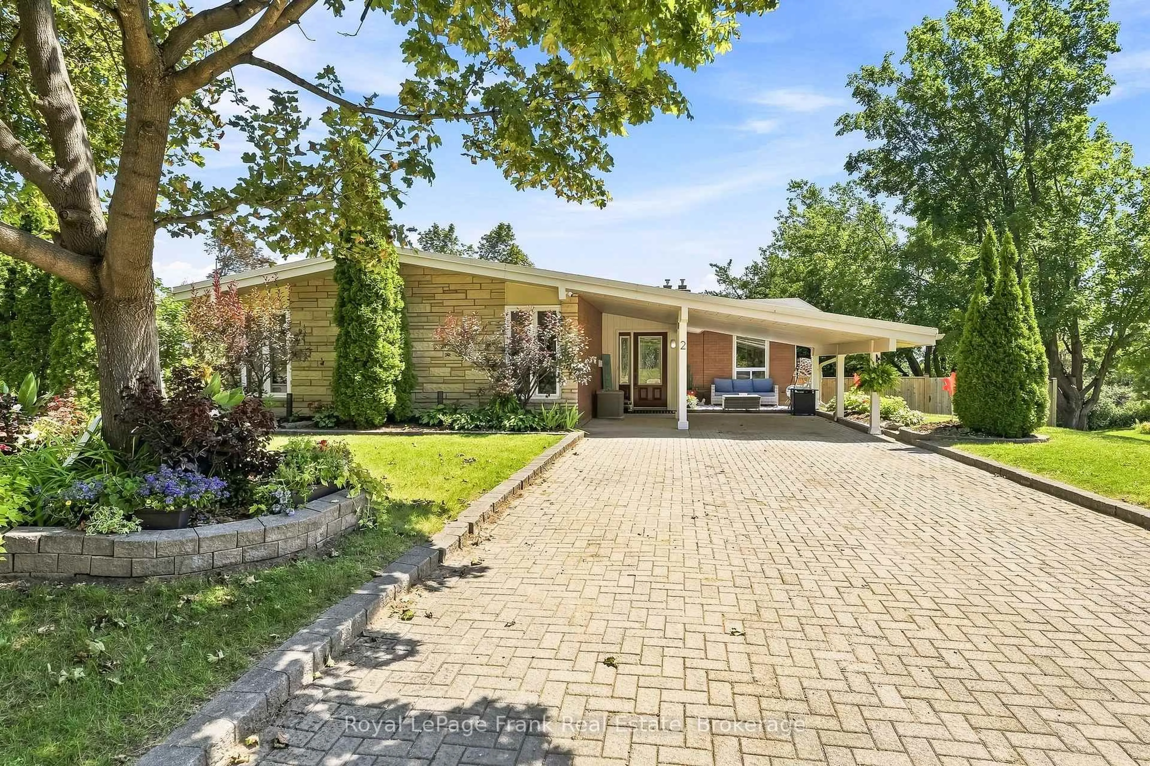 Home with brick exterior material, street for 2 Crestwood Ave, Peterborough Ontario K9J 1M8